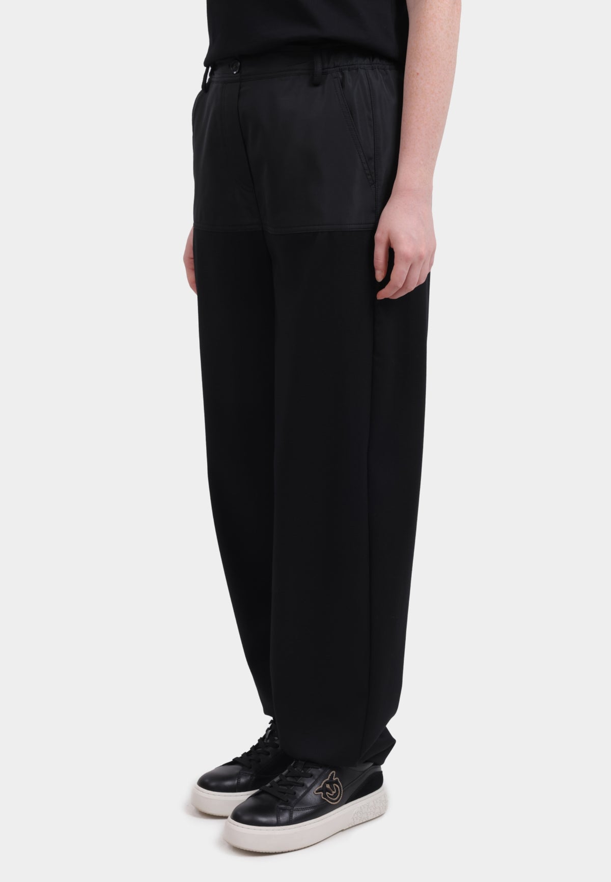 Pantaloni Pinko Doppio Tessuto in Misto Lana 