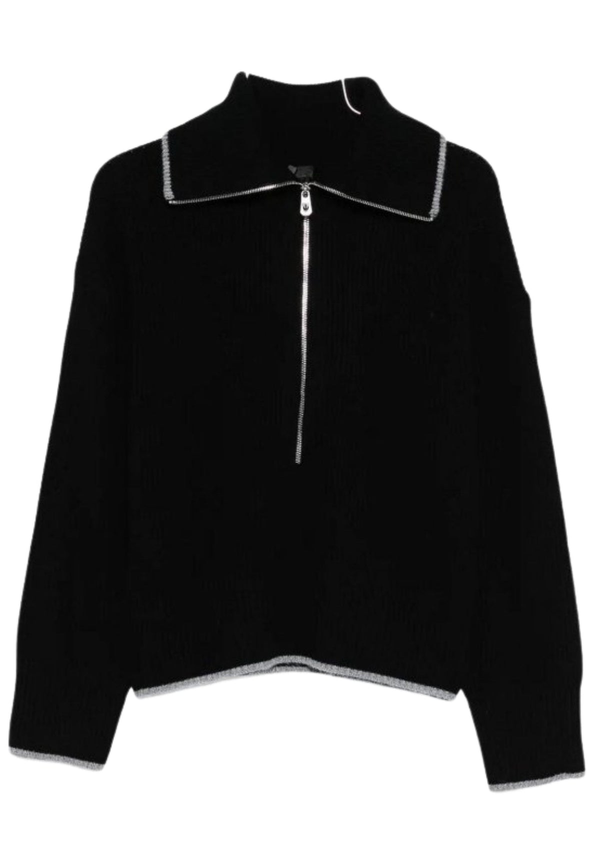 Maglia Pinko in lana e cachemire con zip 