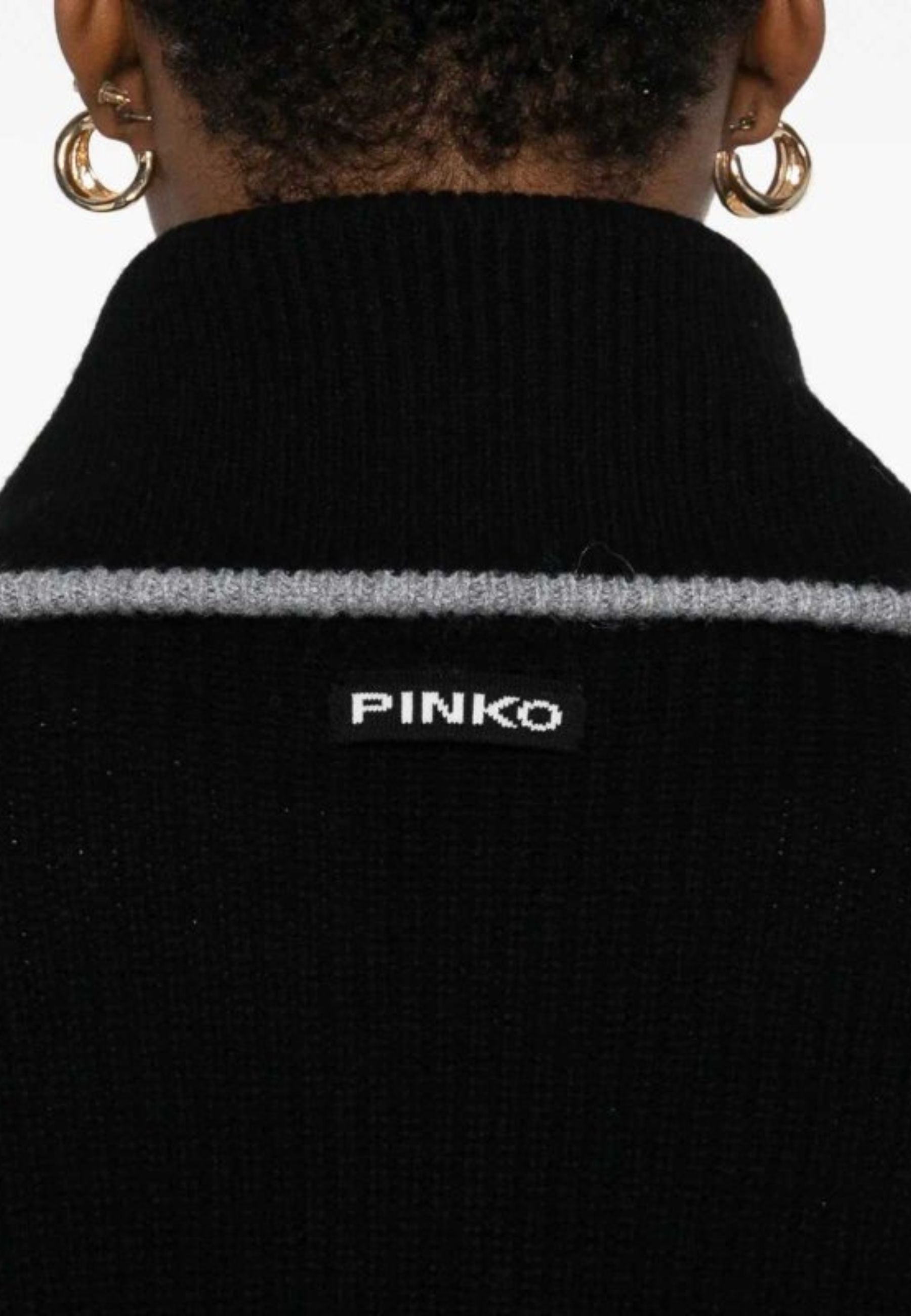 Maglia Pinko in lana e cachemire con zip 