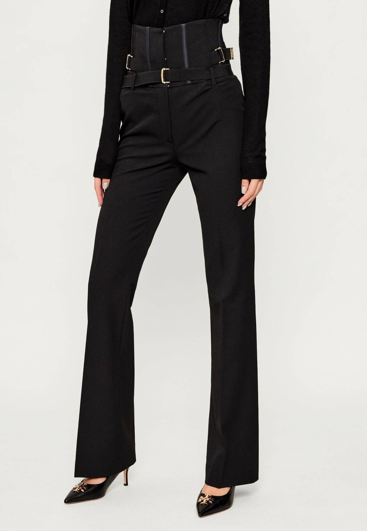 Pantaloni Pinko Piadina in Crêpe Stretch 