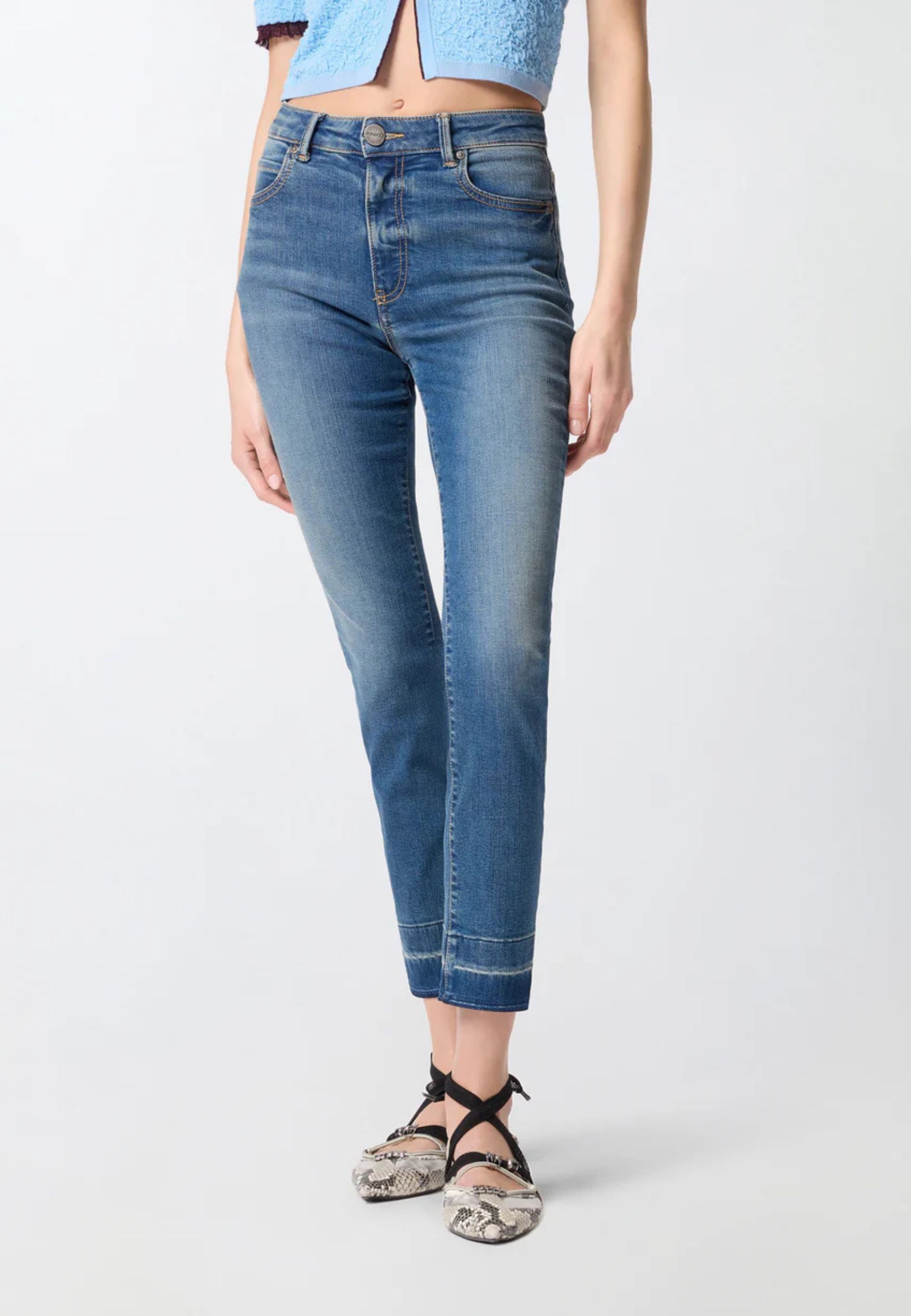 Jeans Skinny Fit Pinko in Denim Stretch 