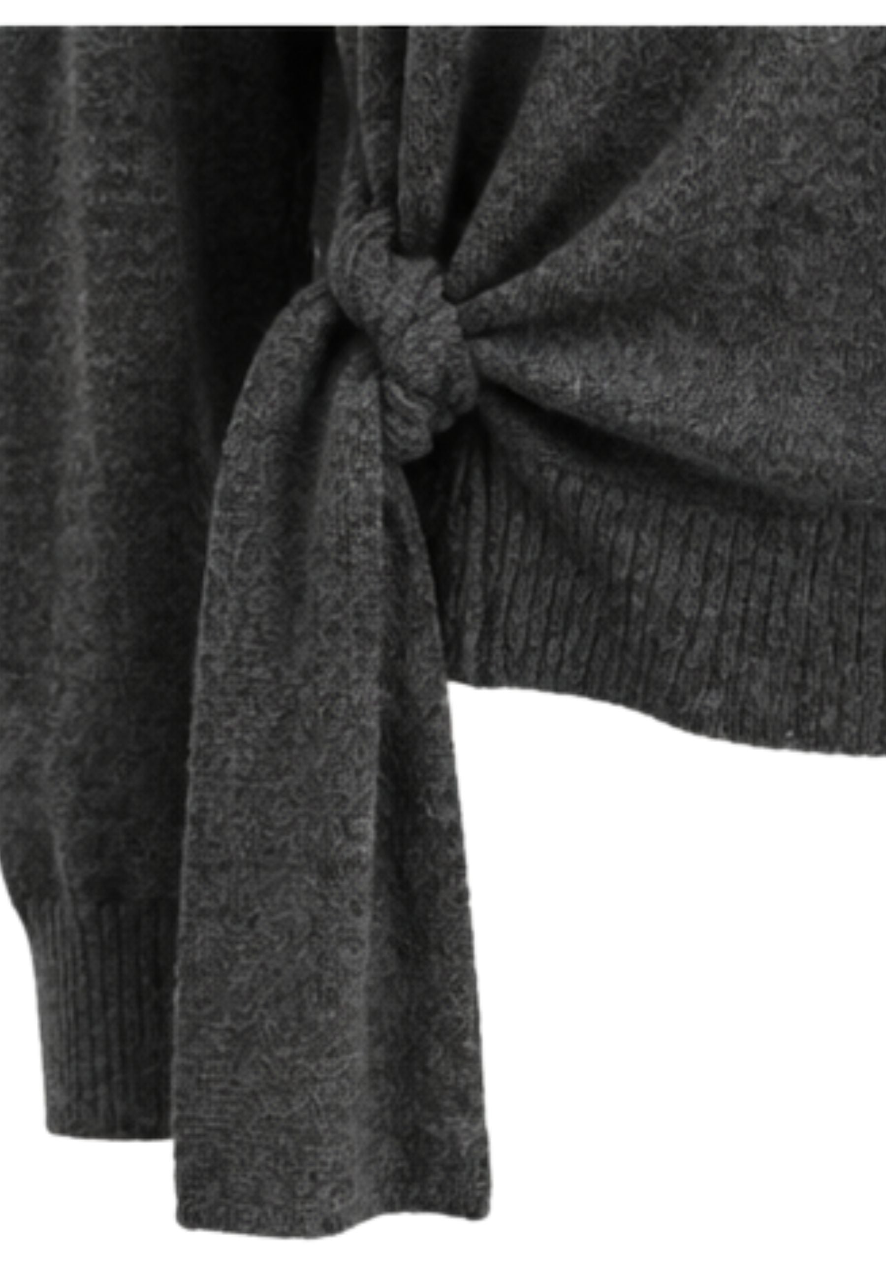 PINKO - Maglia Dolcevita con Nodo Laterale in Misto Alpaca 