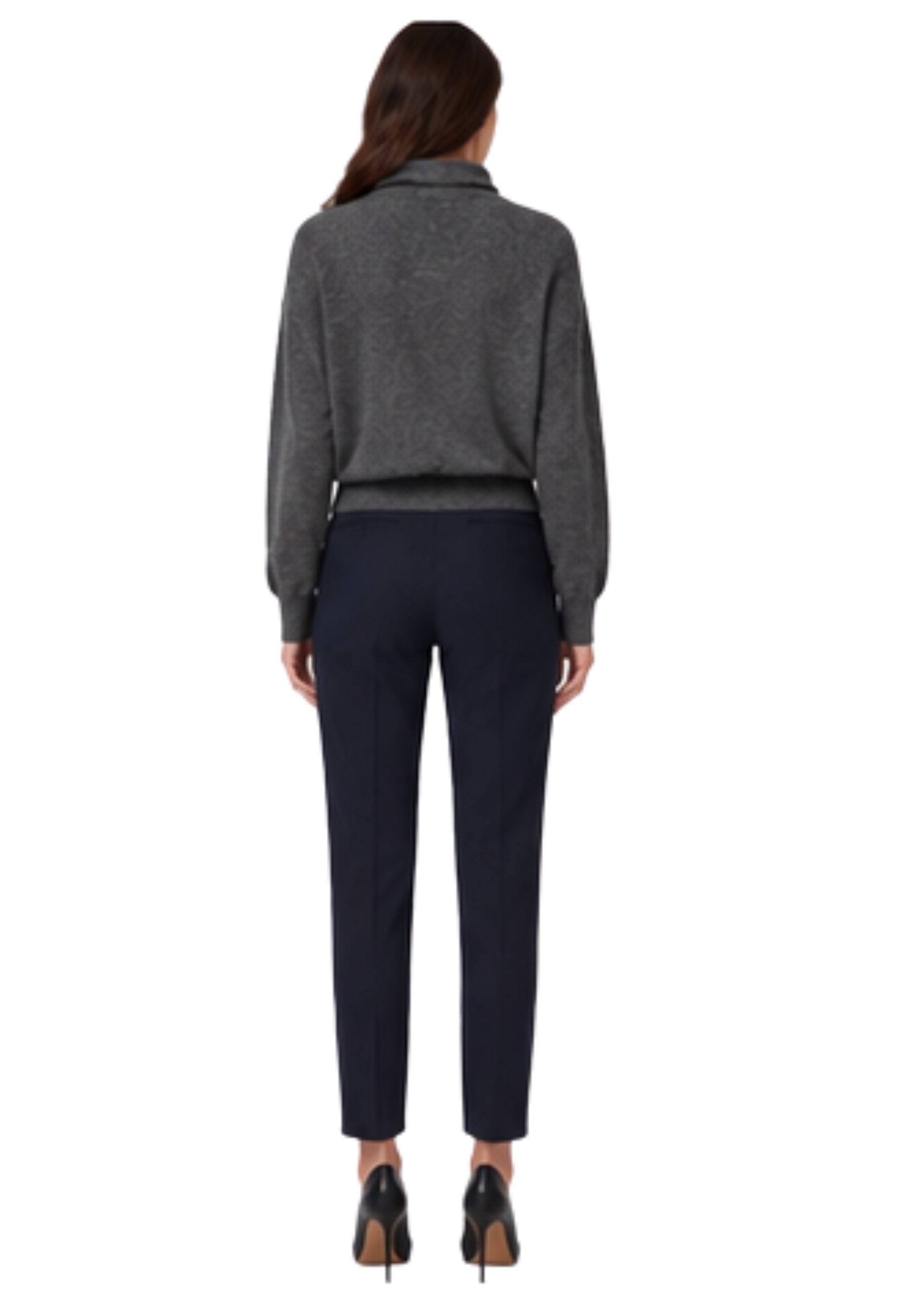 PINKO - Maglia Dolcevita con Nodo Laterale in Misto Alpaca 