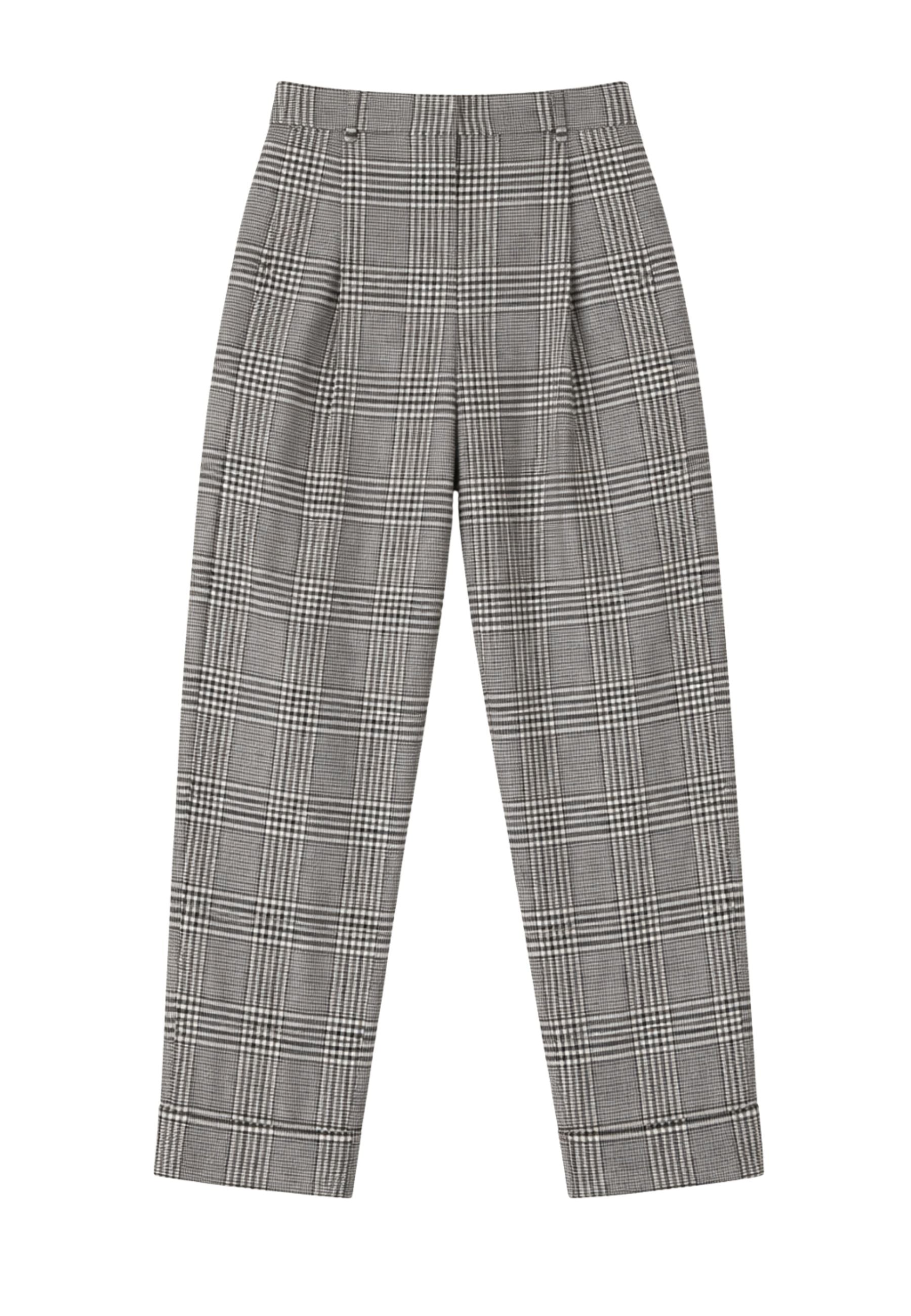 S'Max Mara - Pantalone in lana Prince of Wales 