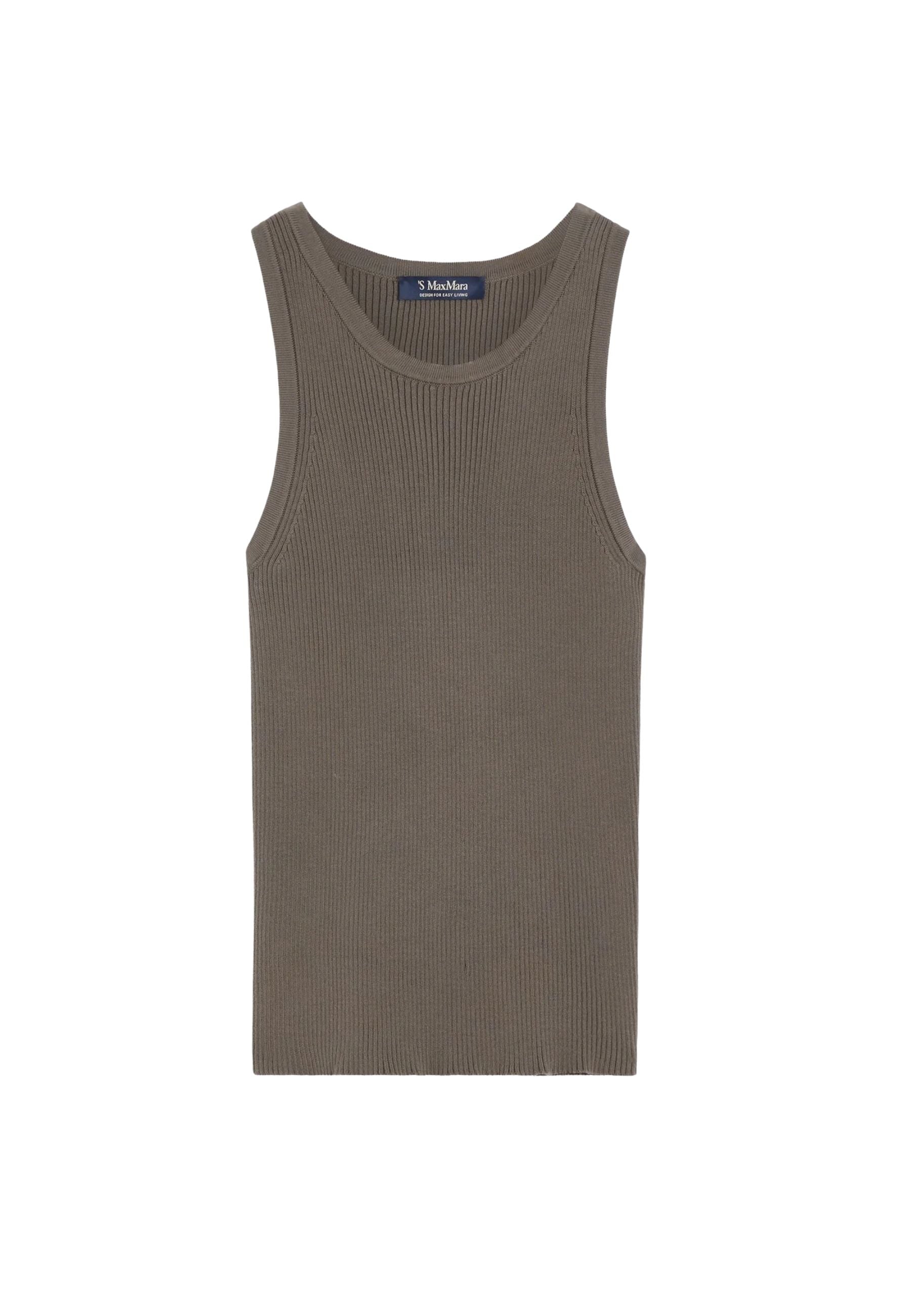 'S Max Mara - Top in maglia di puro cotone 