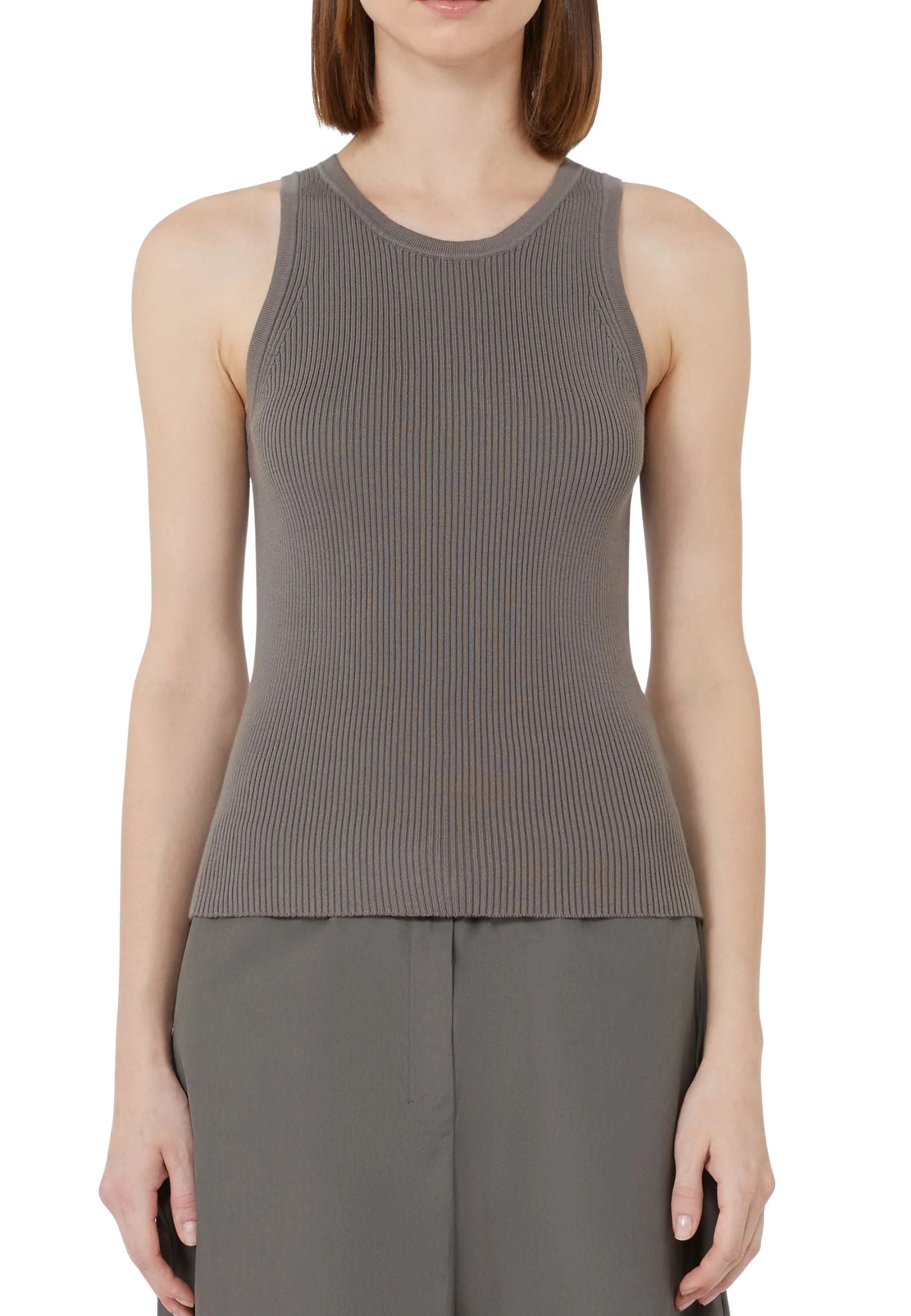 'S Max Mara - Top in maglia di puro cotone 