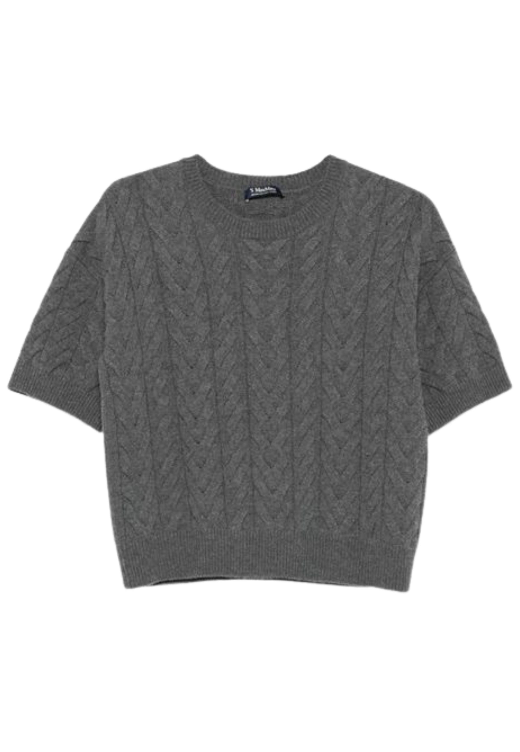 'S Max Mara - Maglia Dominus in lana grigio medio 