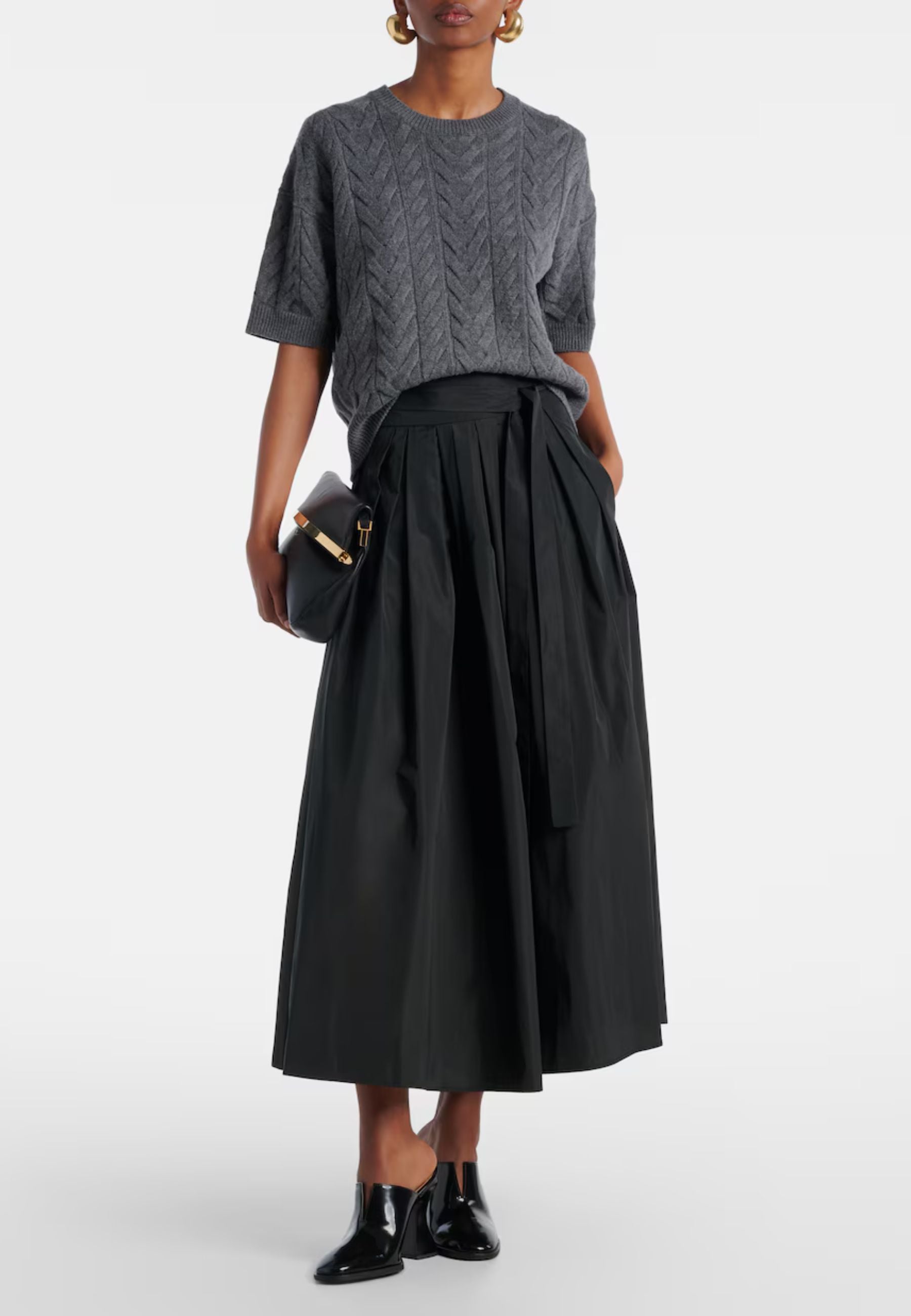'S Max Mara - Maglia Dominus in lana grigio medio 