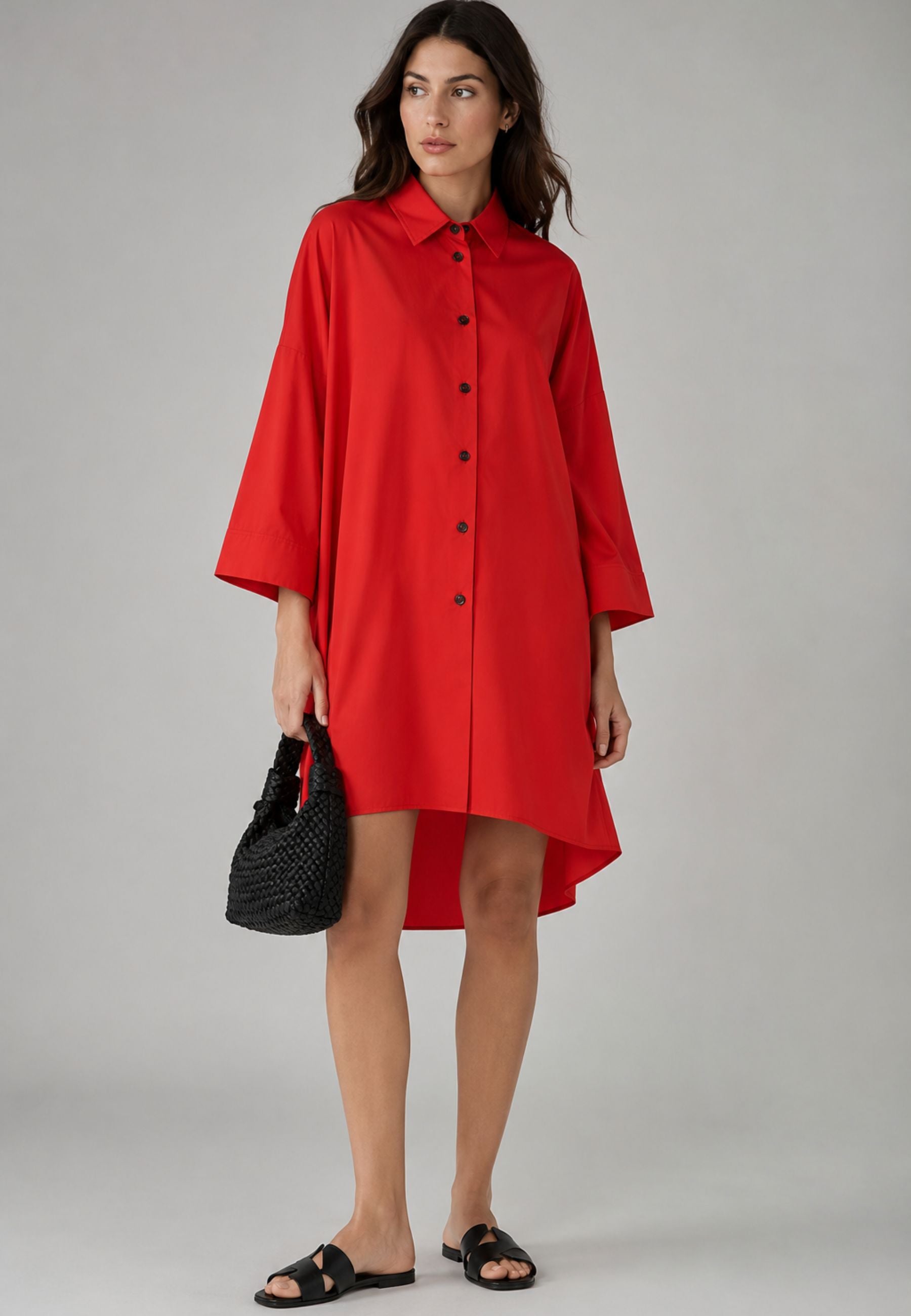 'S Max Mara - Chemisier in cotone rosso 