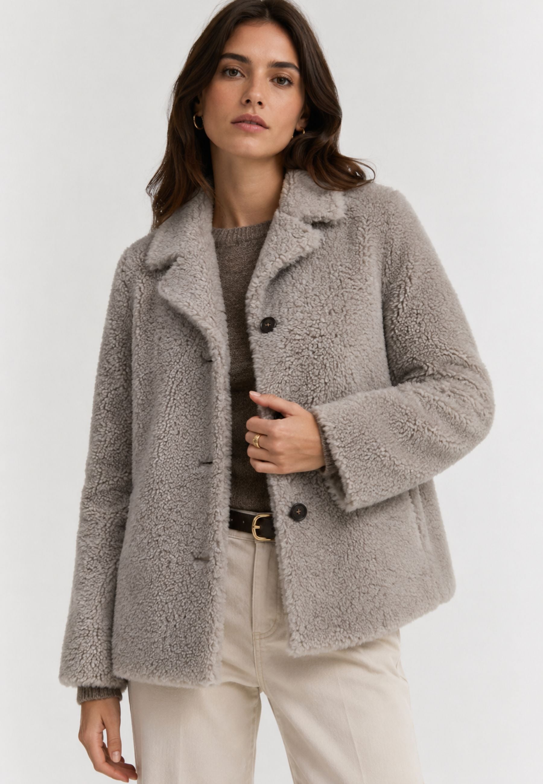 Cappotto Corto Violante S Max Mara in Montone 