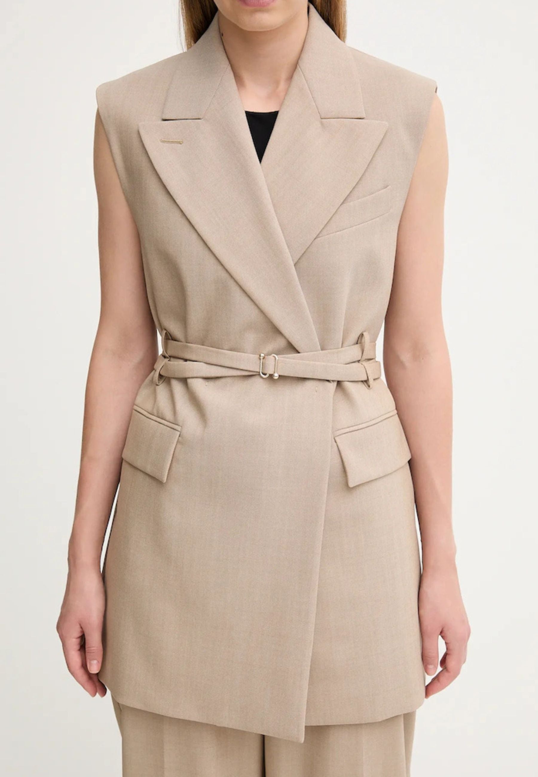 Sportmax Gilet CIURMA in pura lana vergine 