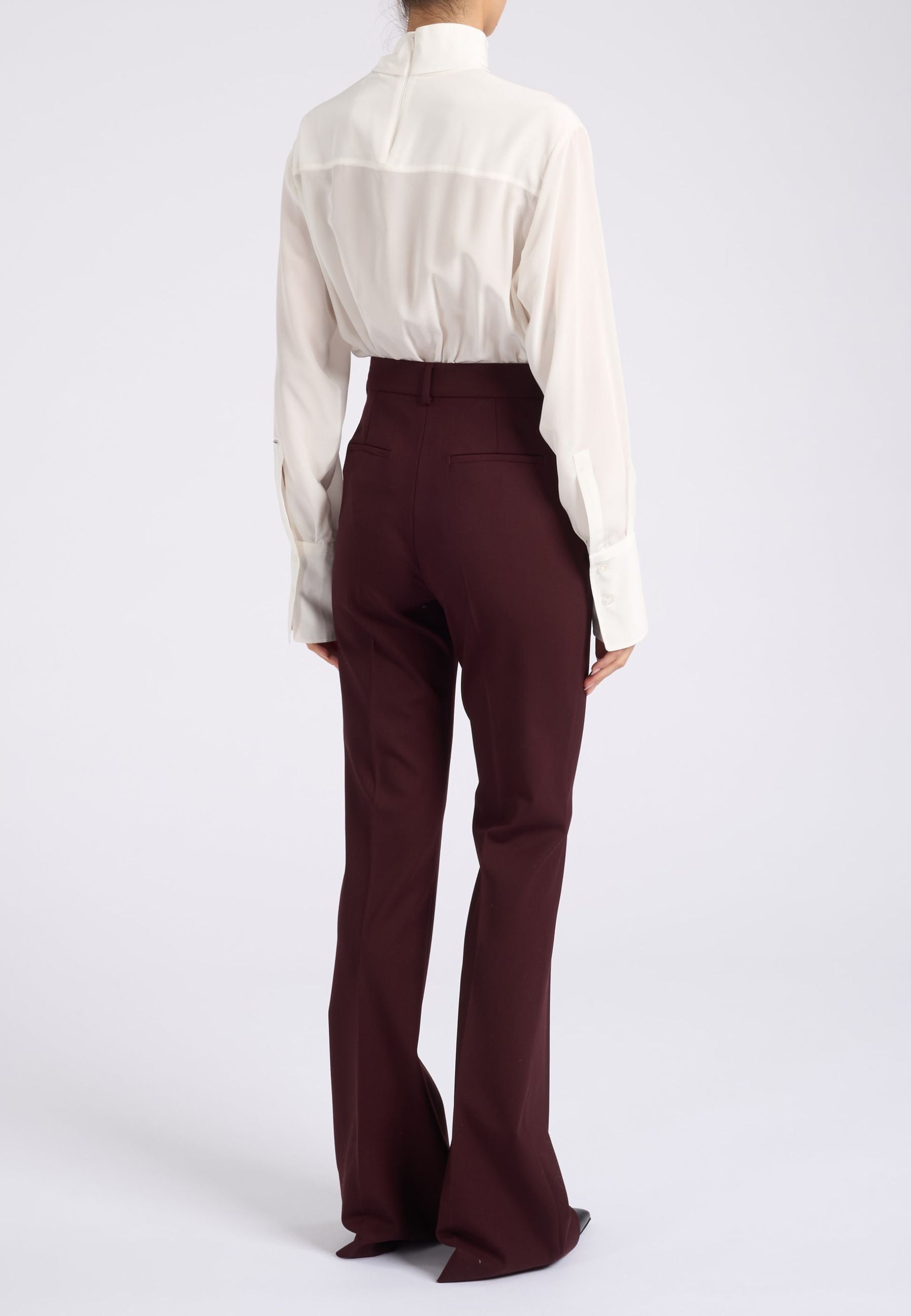 Pantalone flare "Febe" in lana stretch - Sportmax 