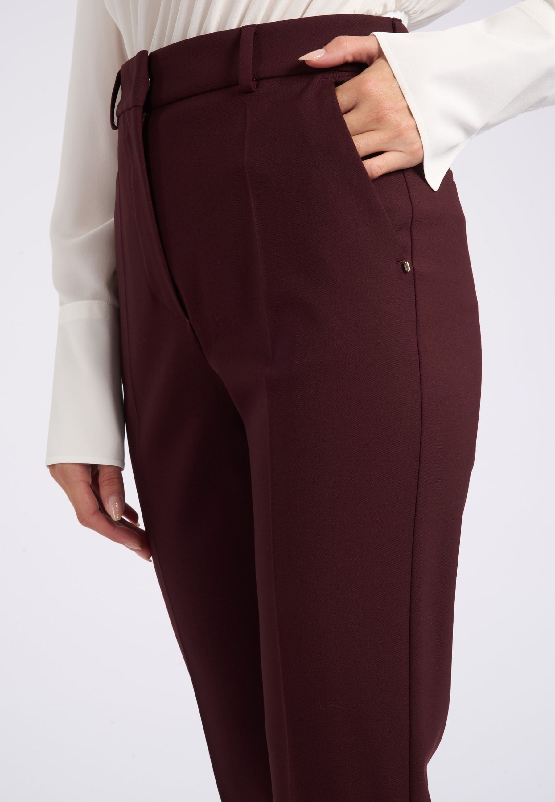 Pantalone flare "Febe" in lana stretch - Sportmax 