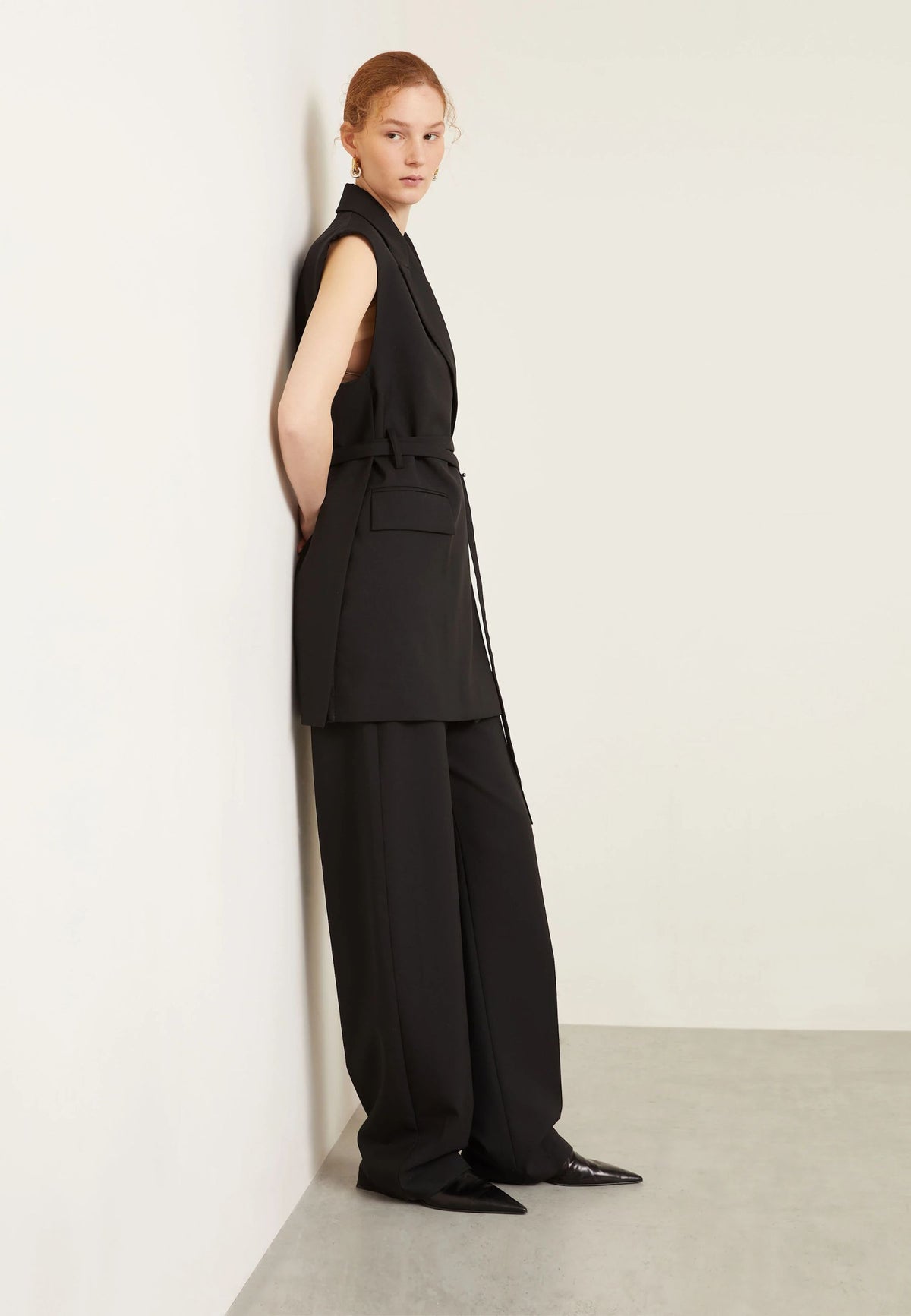 Pantalone a gamba dritta in pura lana - Sportmax 