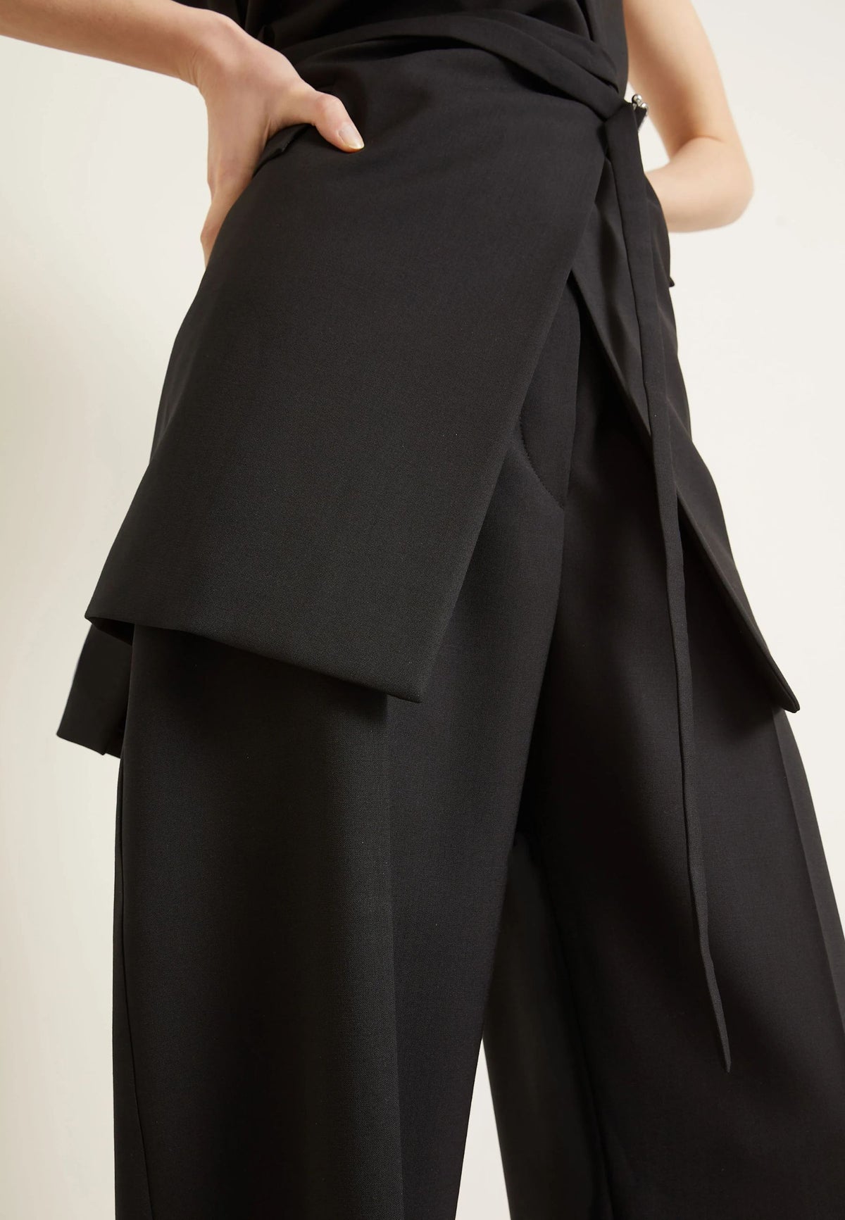 Pantalone a gamba dritta in pura lana - Sportmax 
