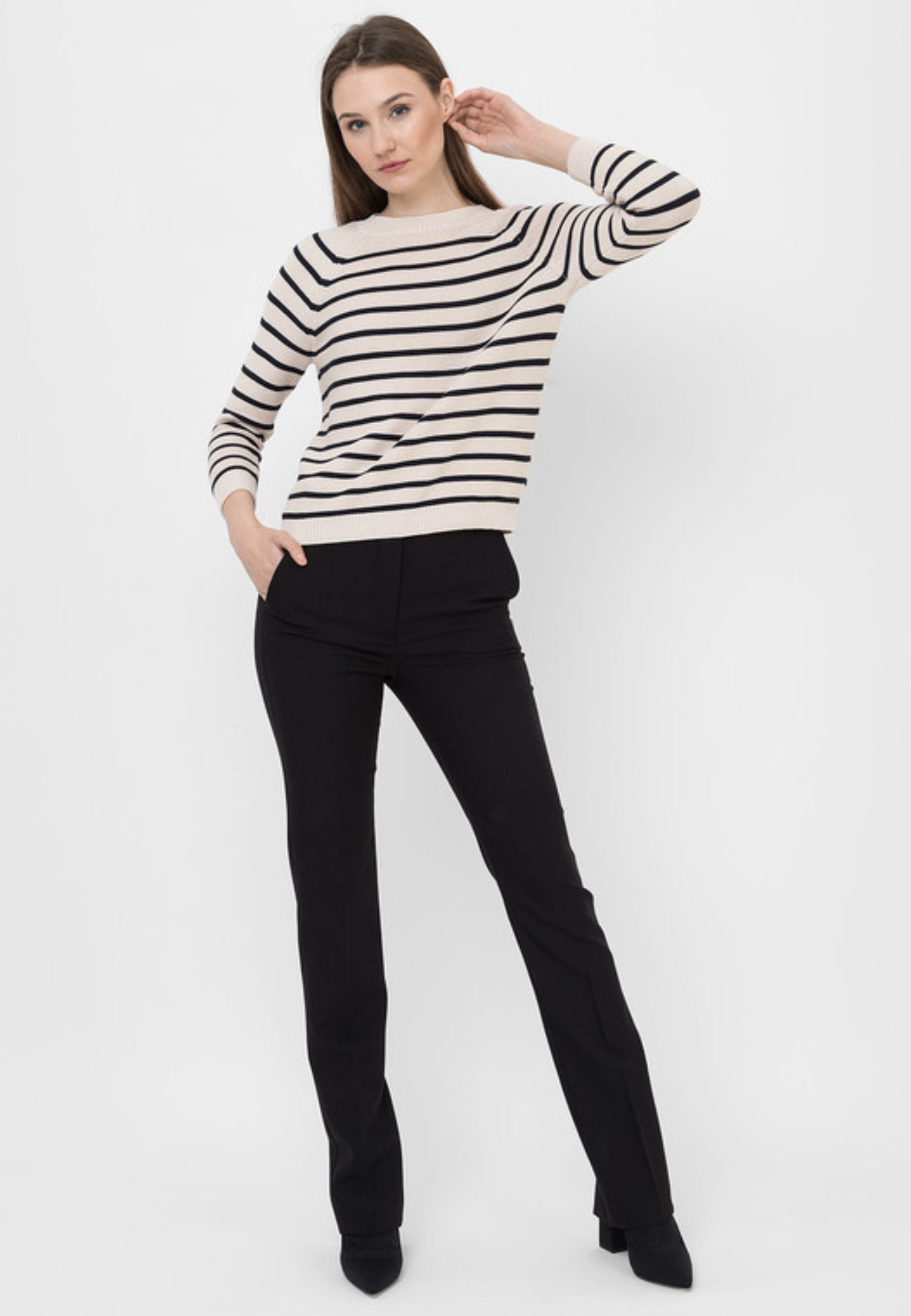 Max Mara Sportmax - Pantaloni Simone in lana nera 