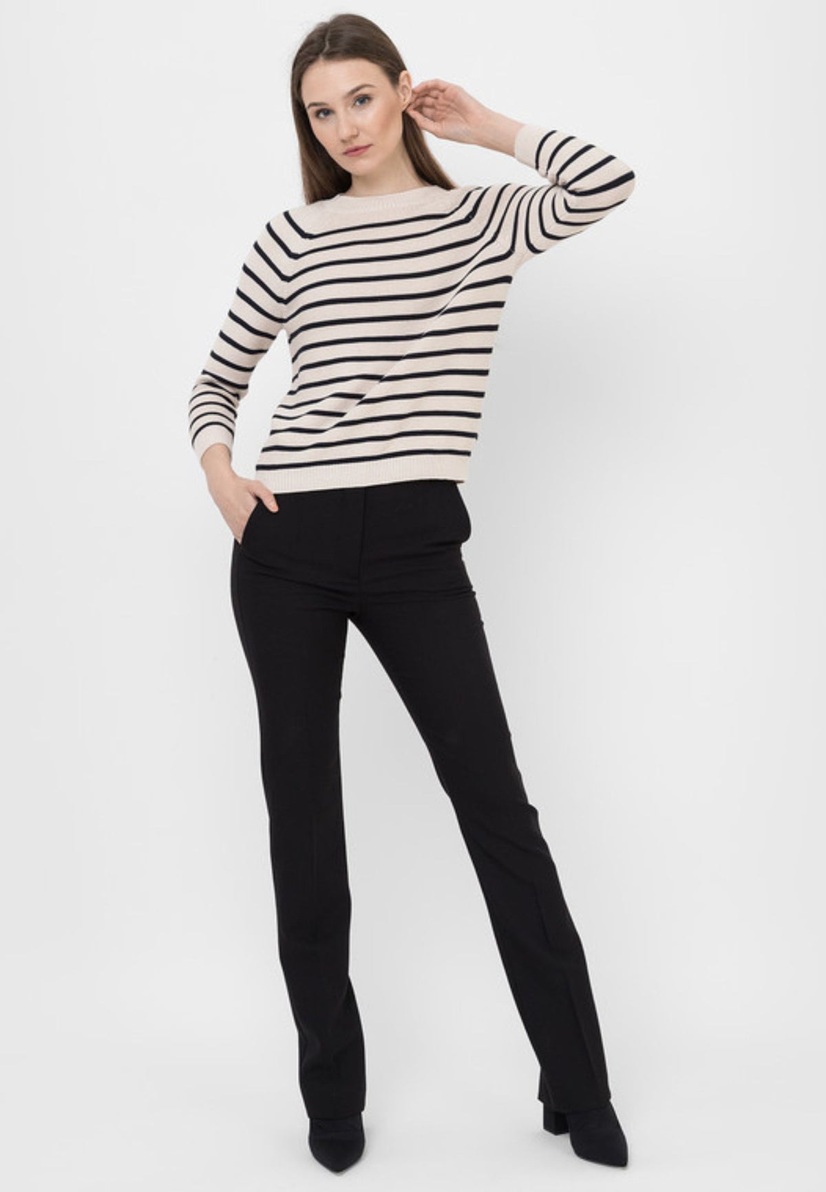 Max Mara Sportmax - Pantaloni Simone in lana nera 