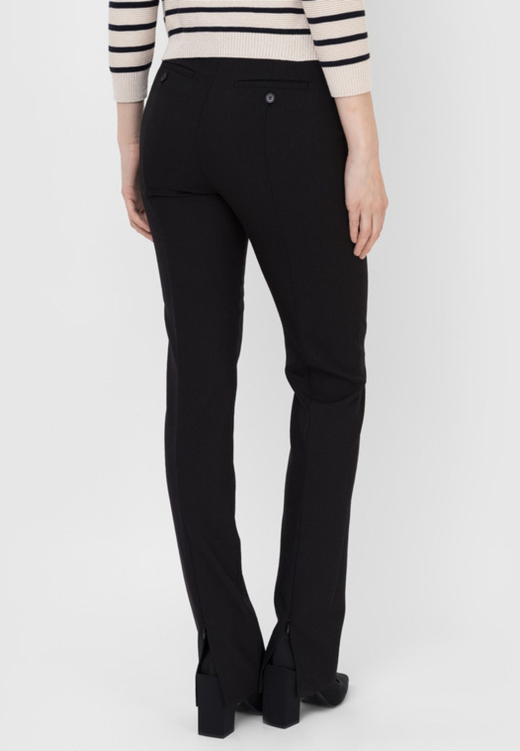 Max Mara Sportmax - Pantaloni Simone in lana nera 