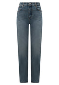 Sportmax - Jeans "Tasso" in Denim di Cotone con Effetto Invecchiato
