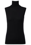Sportmax Vertigo Top Dolcevita in Lana Vergine Nero