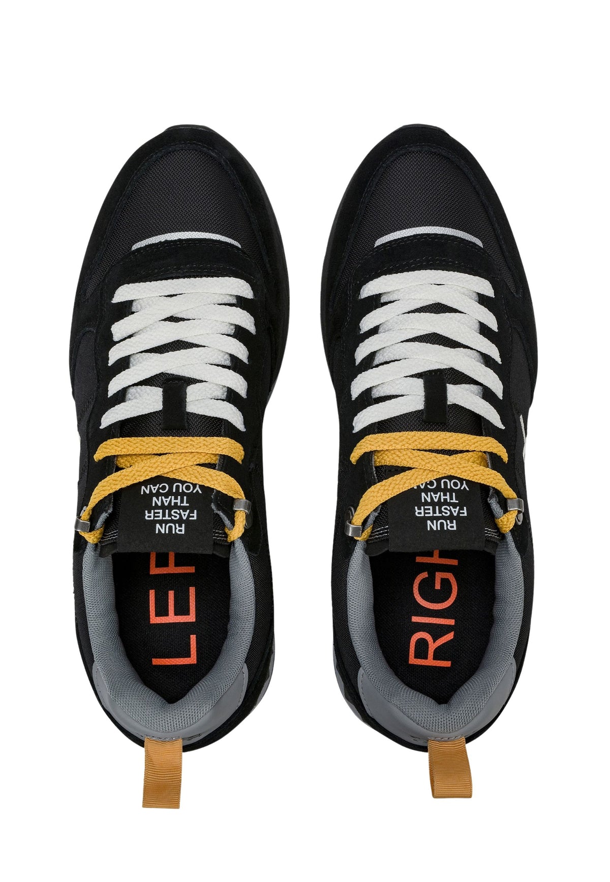 SUN68 - Sneaker Tom Solid in suede e nylon nero 