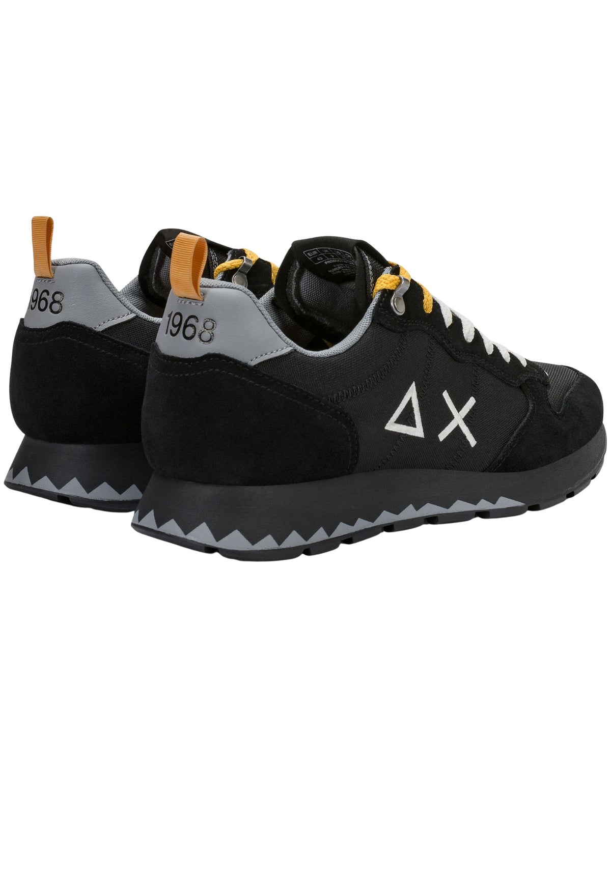 SUN68 - Sneaker Tom Solid in suede e nylon nero 