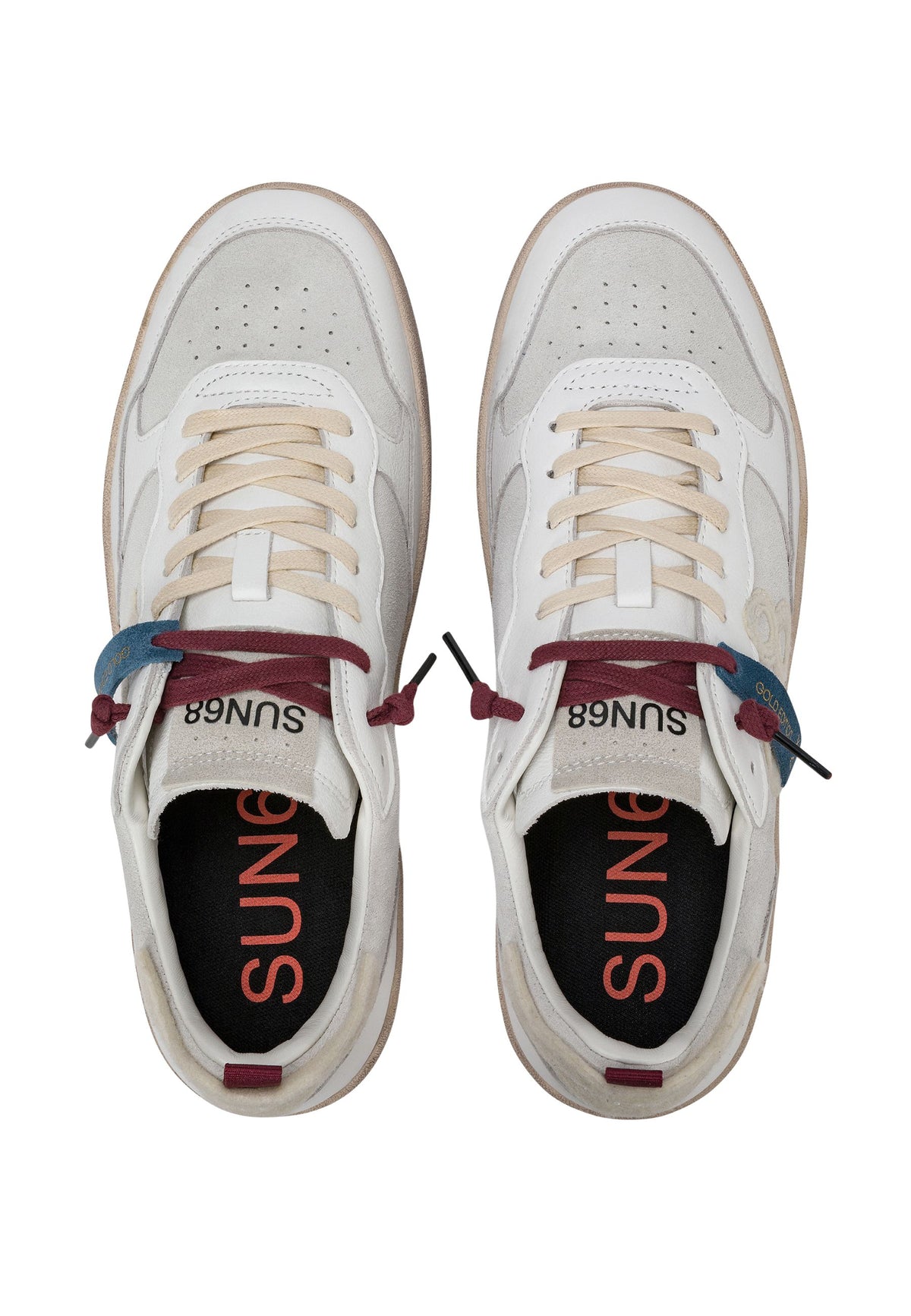 SUN68 - Sneaker Urban Basket 1968 in suede e pelle 