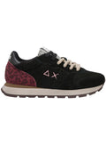 SUN68 Ally Winter Sneaker in black suede and teddy