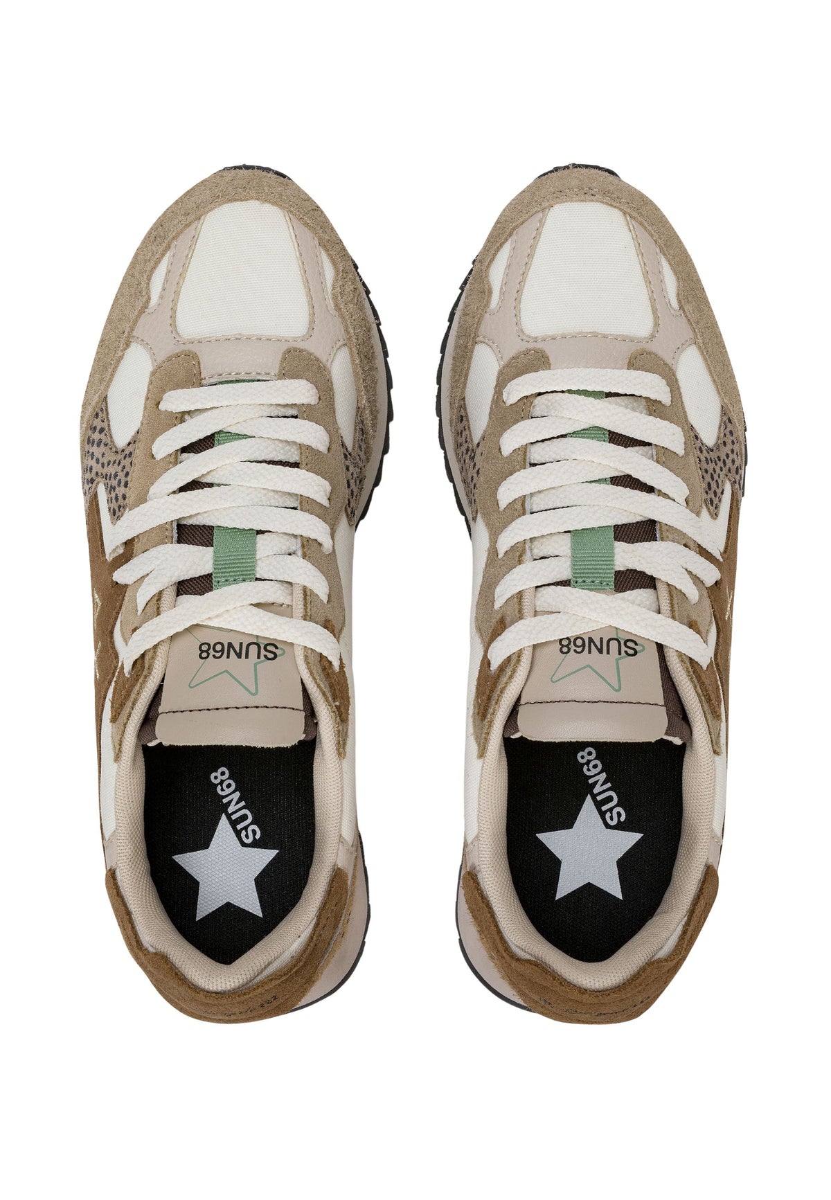 SUN68 - Sneaker Stargirl Multicolor in suede e nylon 