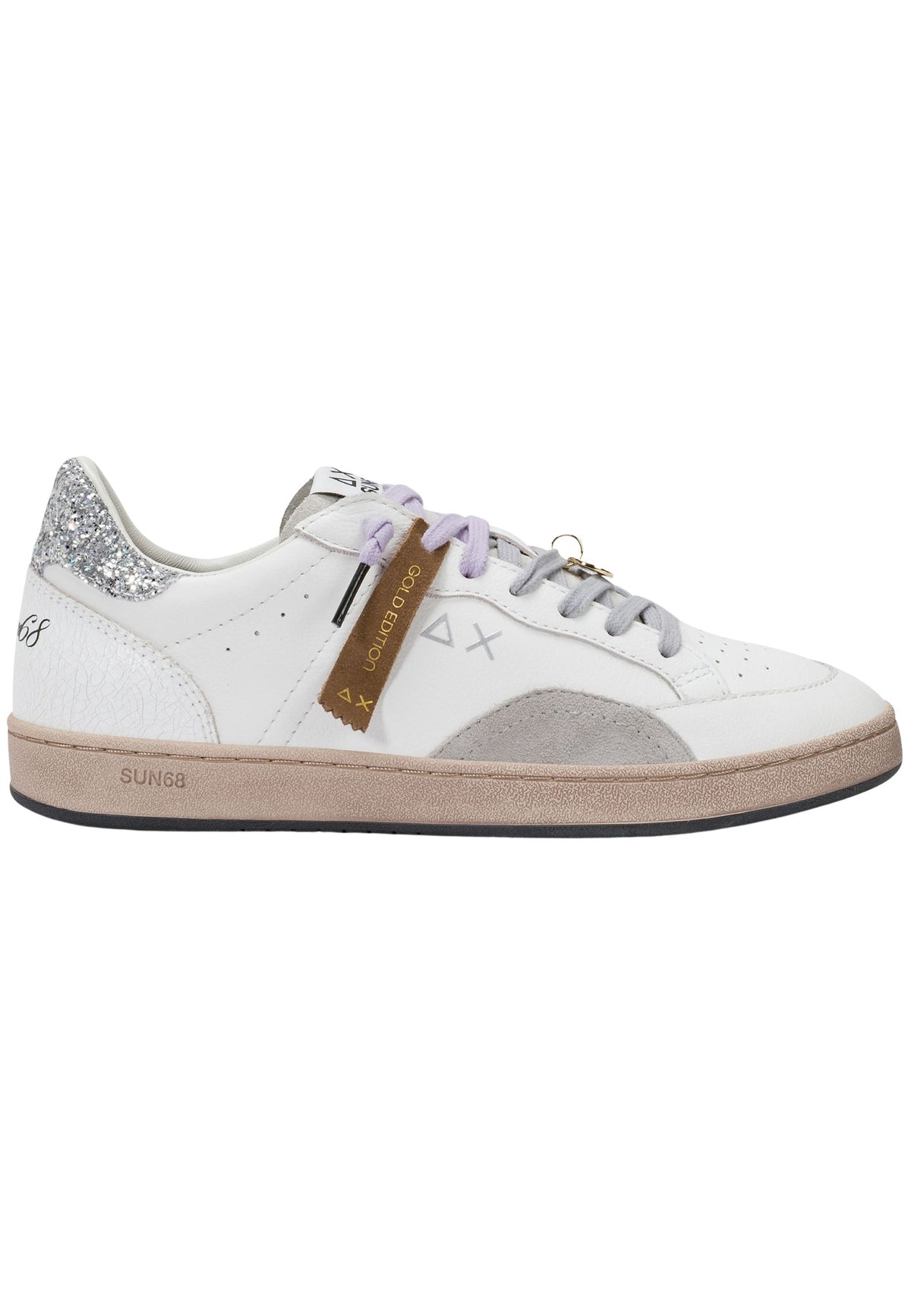SUN68 - Sneaker Urban Street in pelle con charm 