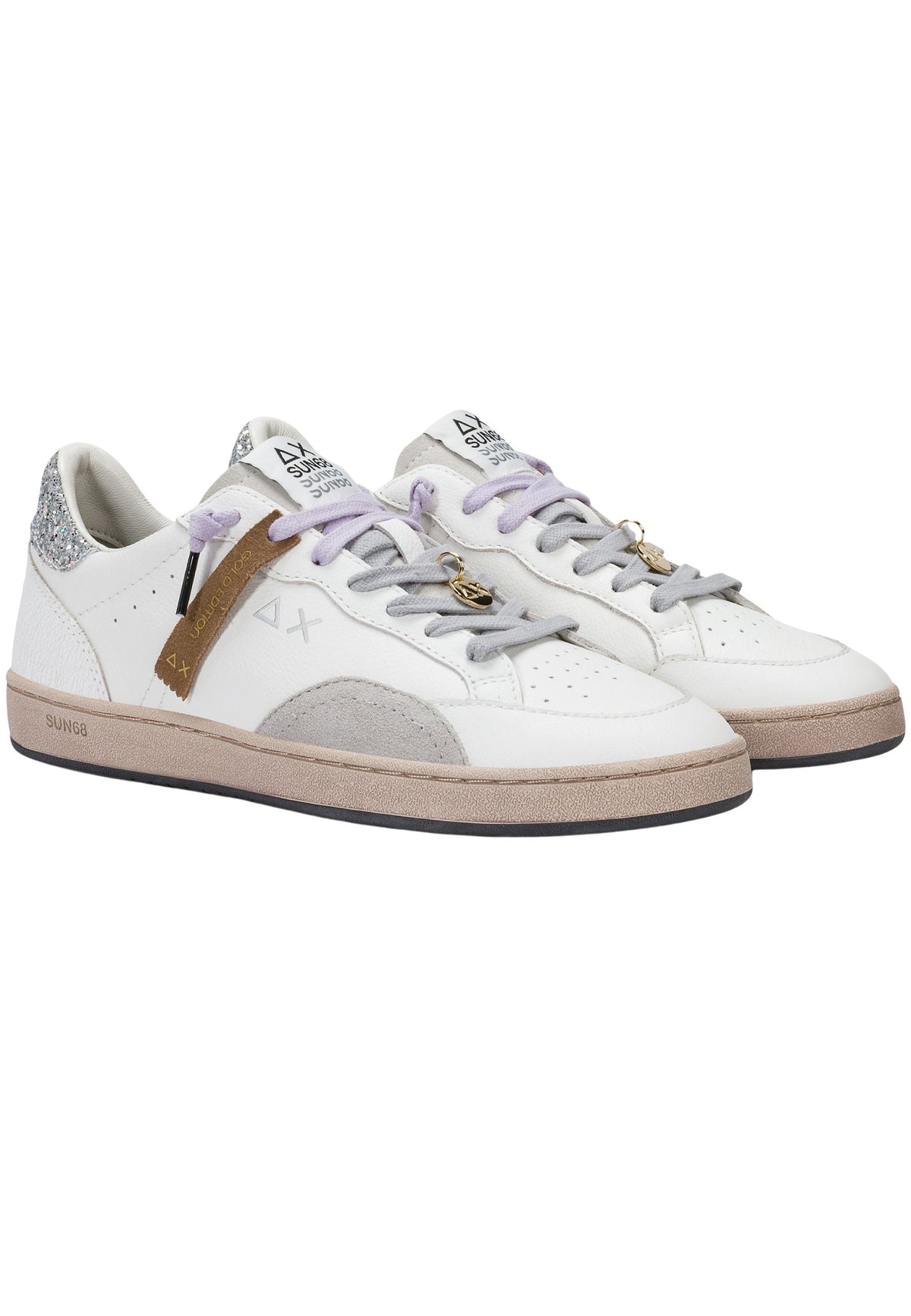 SUN68 - Sneaker Urban Street in pelle con charm 
