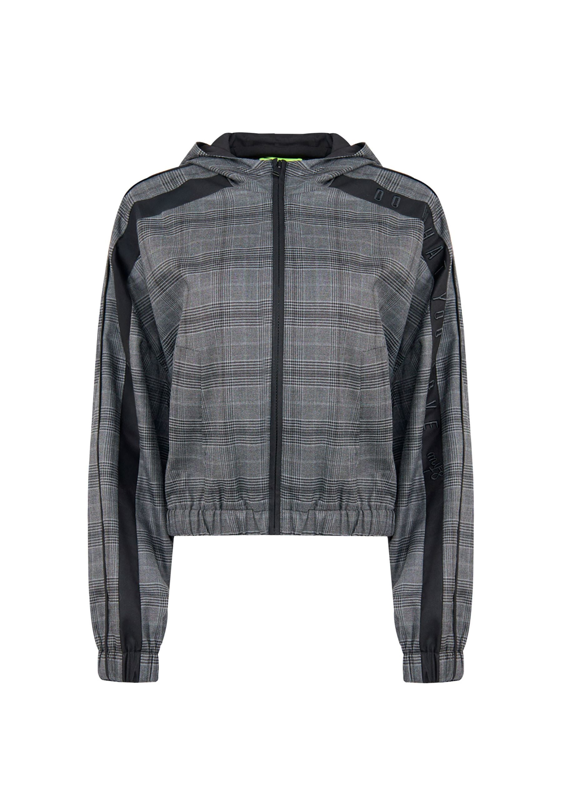 Giacca Donna Twinset Actitude con Cappuccio a Quadri 