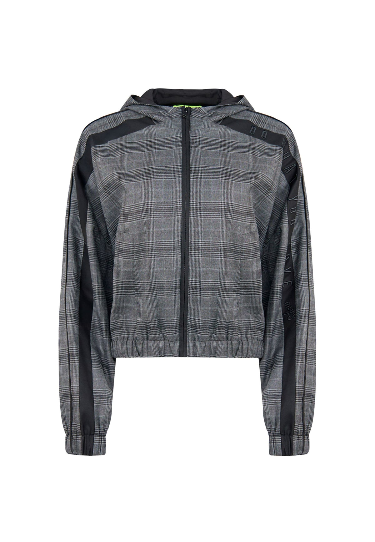 Giacca Donna Twinset Actitude con Cappuccio a Quadri 