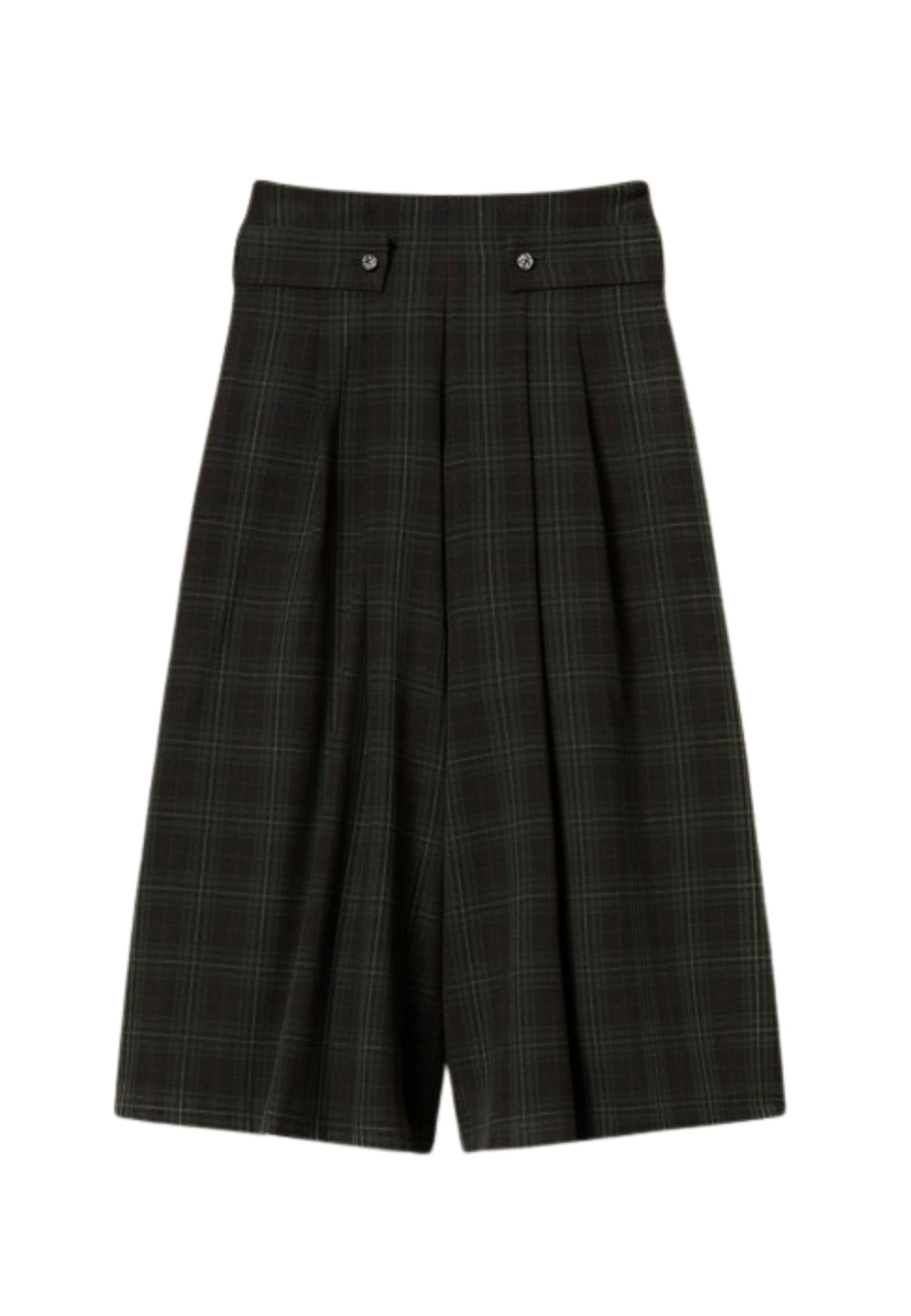 Gonna Pantalone Actitude by Twinset in Tartan Verde 