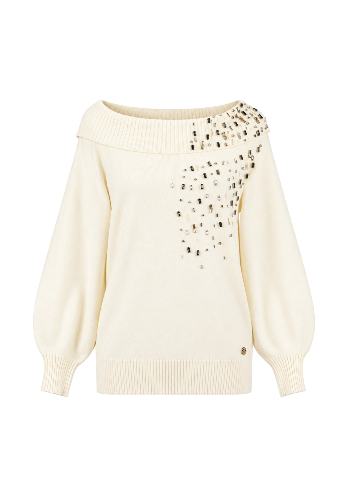 Actitude Twinset - Maglia in misto viscosa con strass 