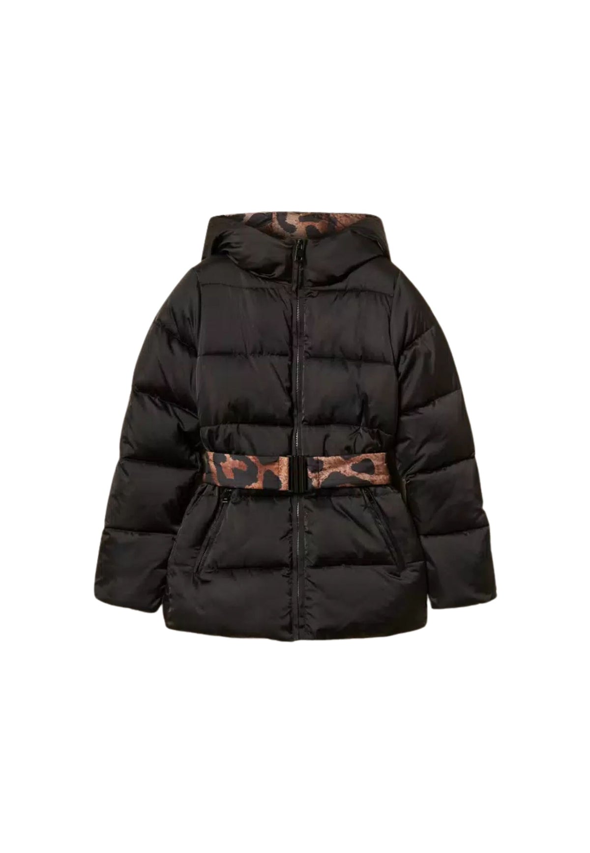 Piumino Twinset Actitude con cintura reversibile 