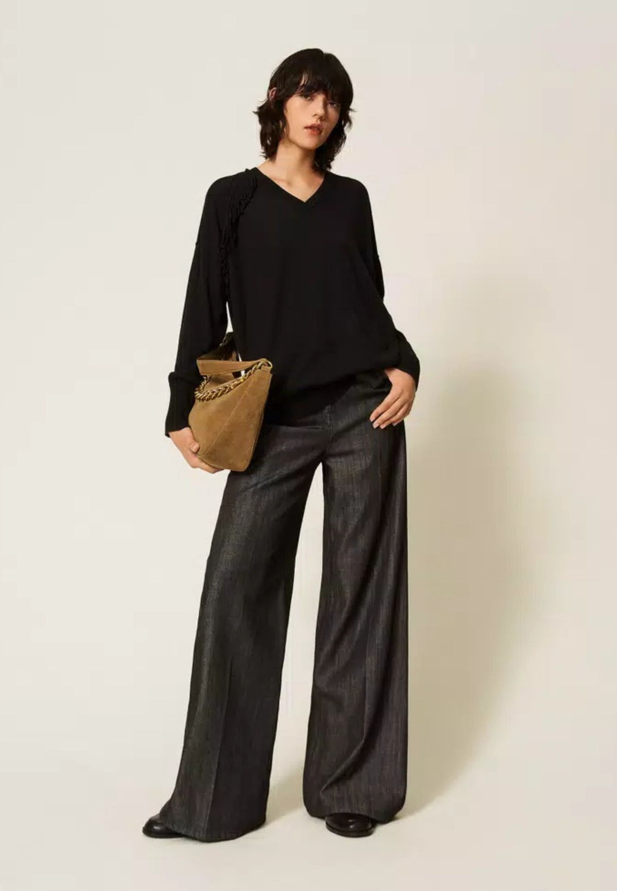 Maglia Twinset Actitude con frange 