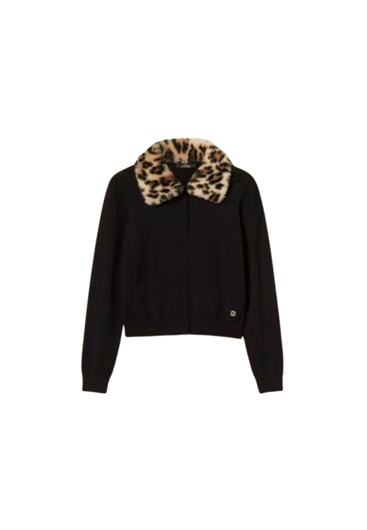 Giacca Twinset Actitude con colletto in faux fur 