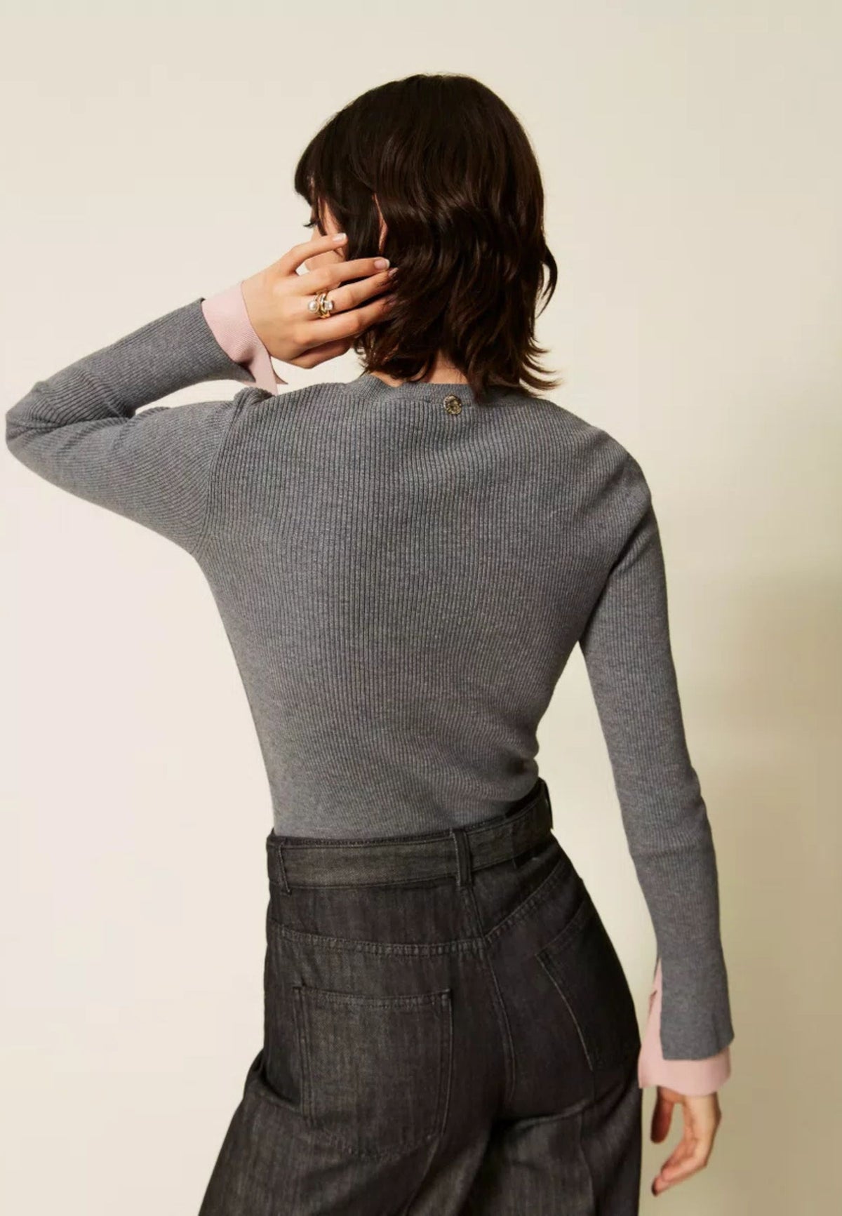 Maglia Twinset Actitude a lupetto con dettagli a contrasto 