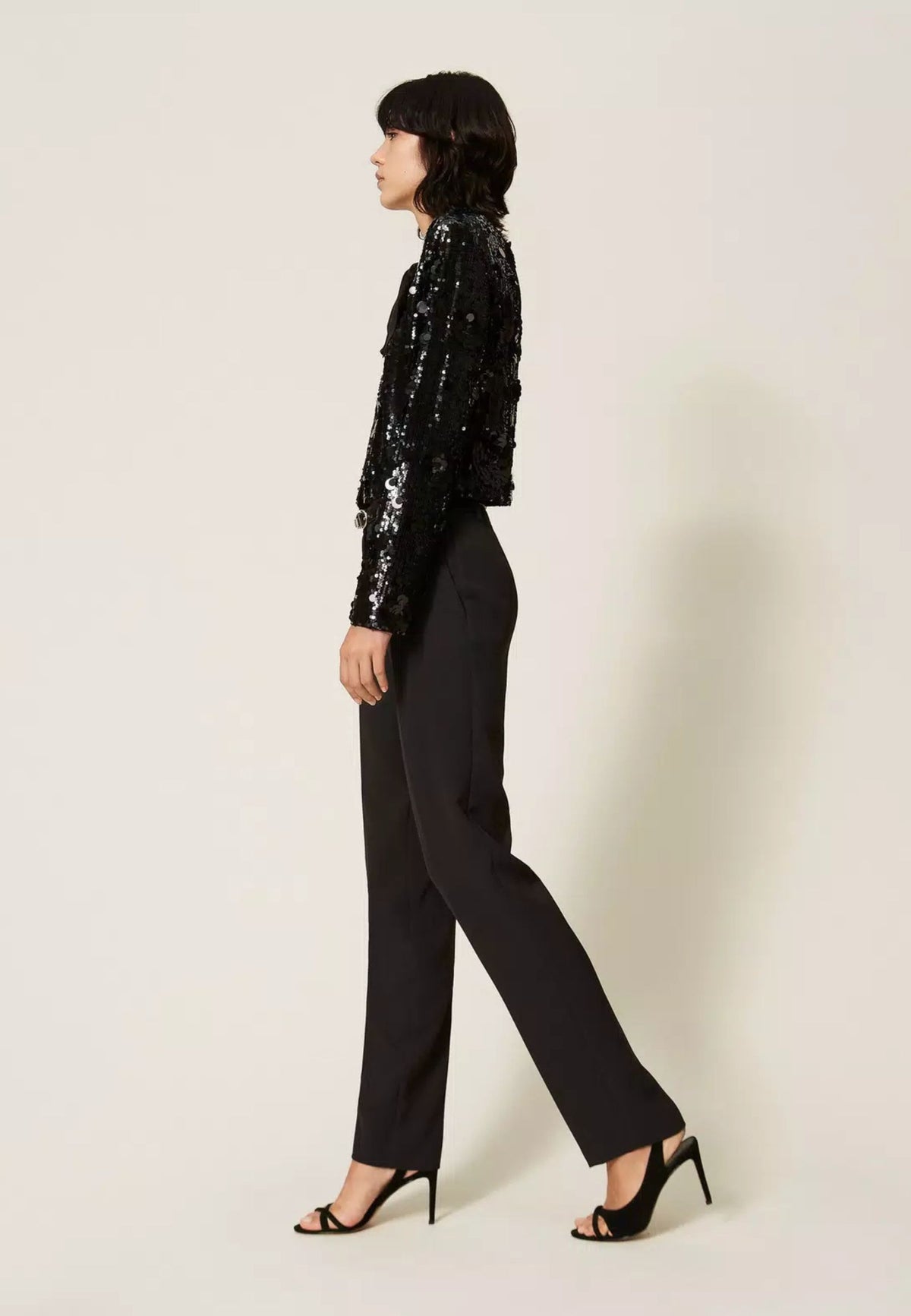 Twinset Actitude - Pantaloni in Crêpe con Tasche 