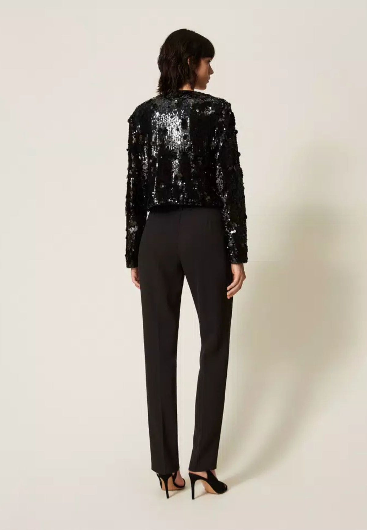 Twinset Actitude - Pantaloni in Crêpe con Tasche 