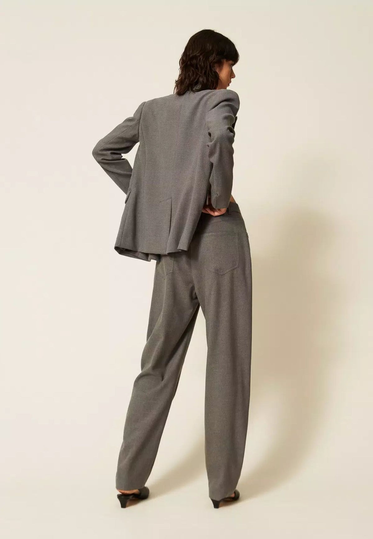 Twinset Actitude - Pantaloni Balloon in Flanella 