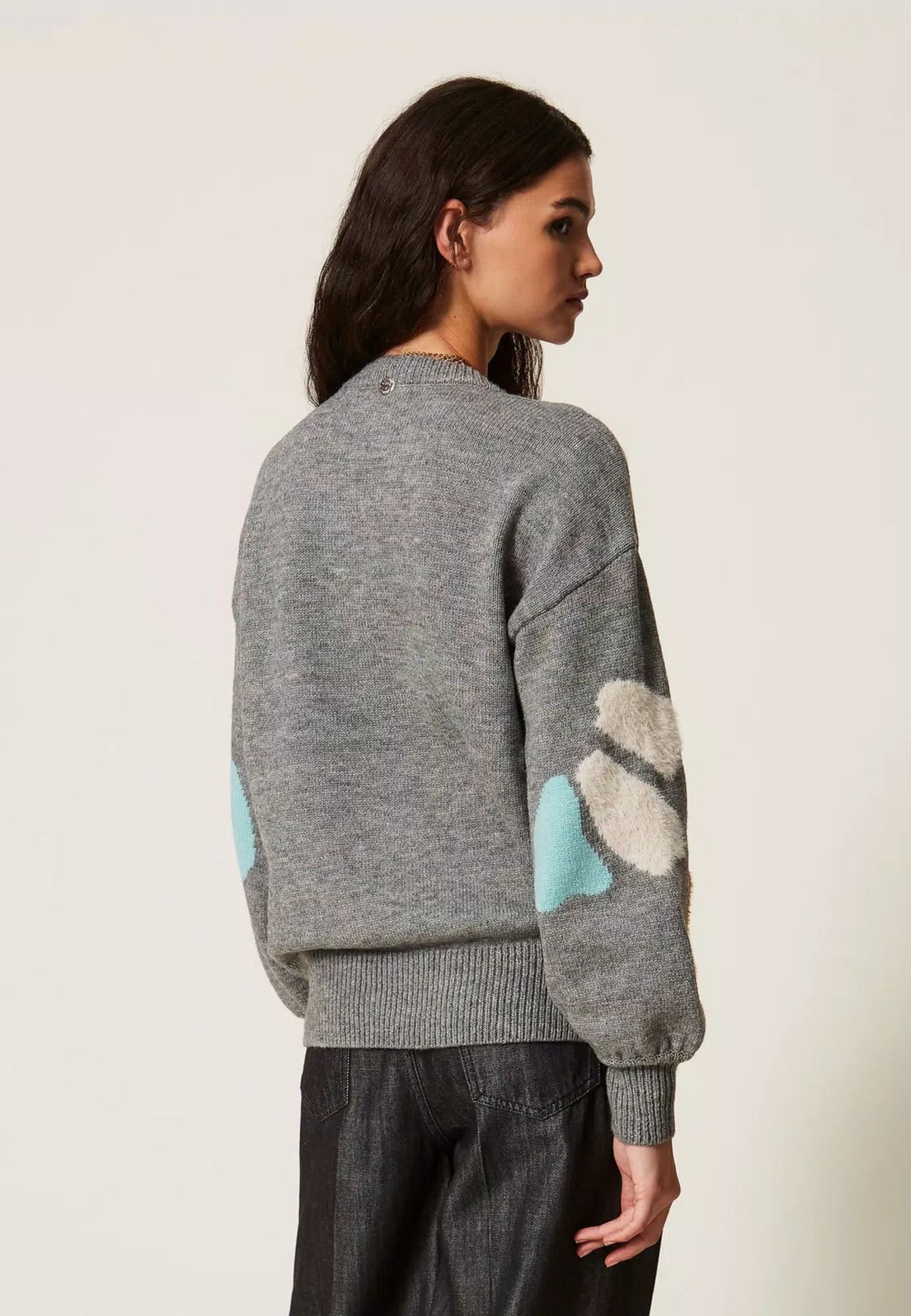 Twinset Actitude - Maglia con Intarsio Floreale 