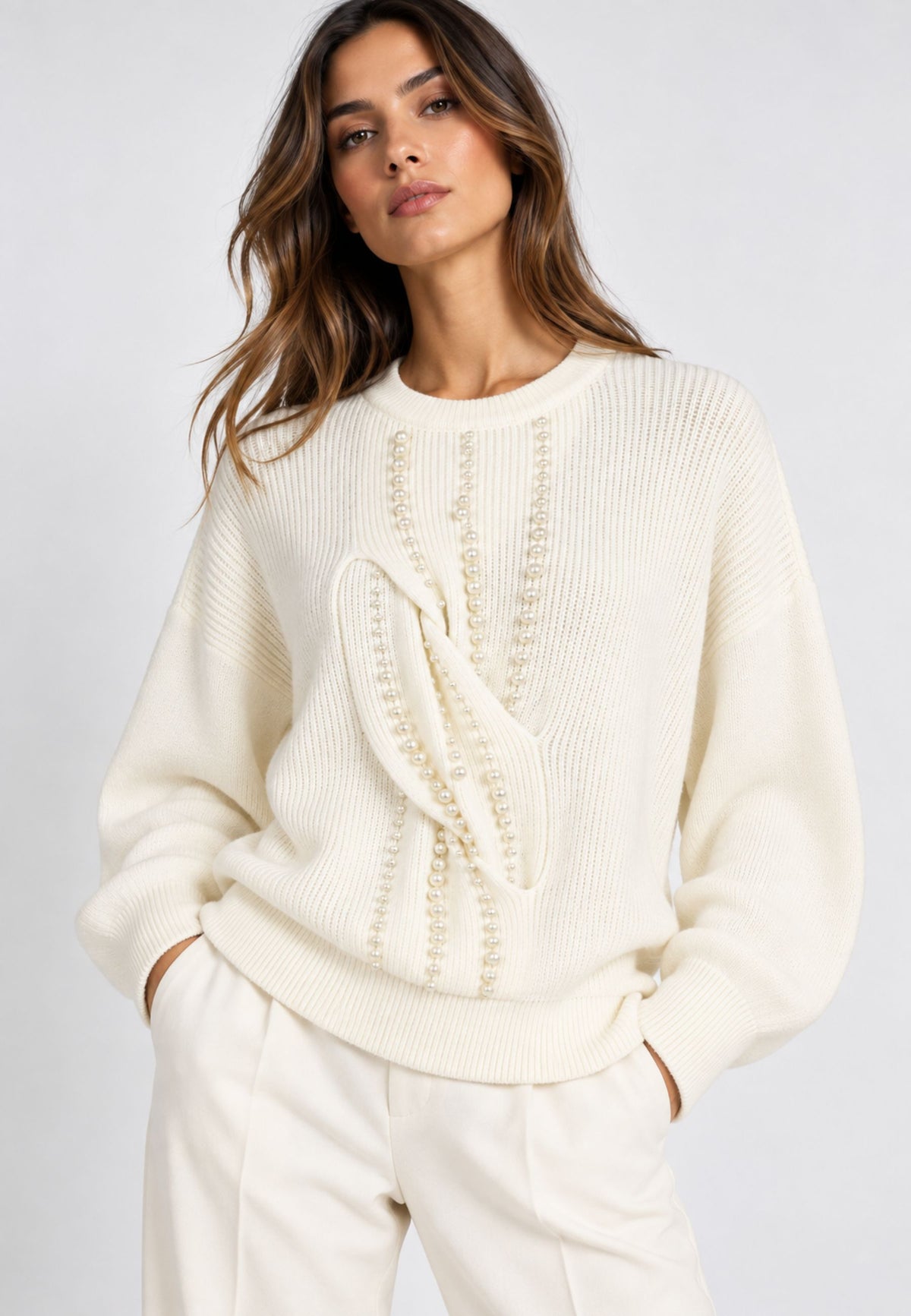Actitude Maglia con lavorazione decorativa 