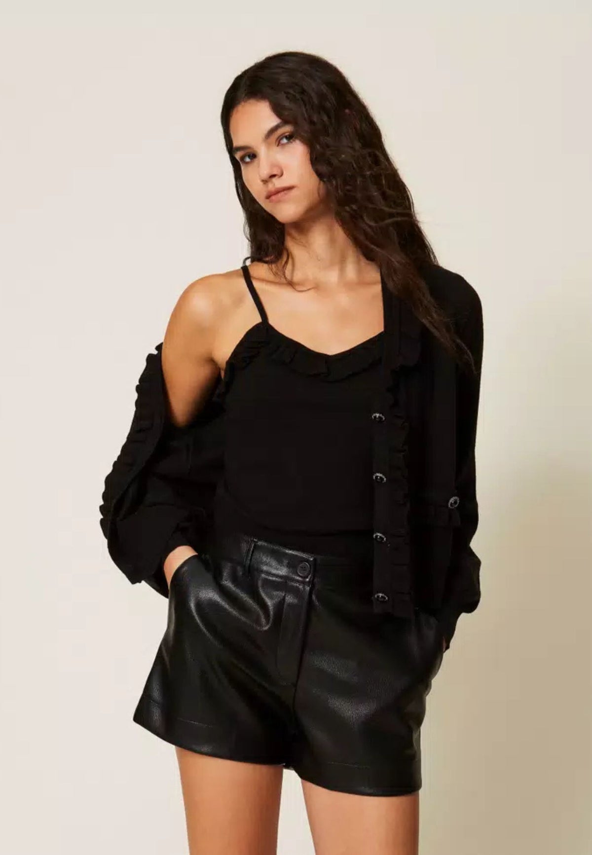 Twinset Actitude - Cardigan e Top con Volant 