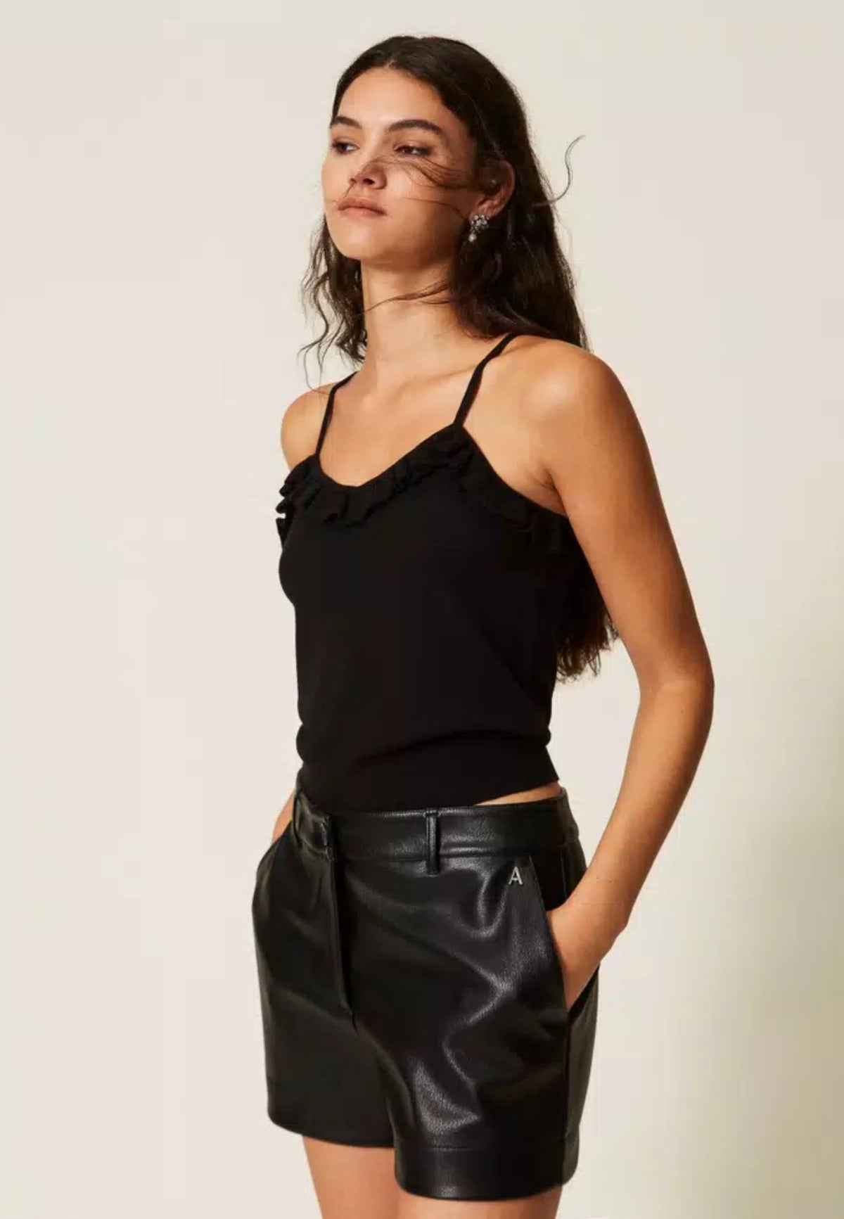 Twinset Actitude - Cardigan e Top con Volant 