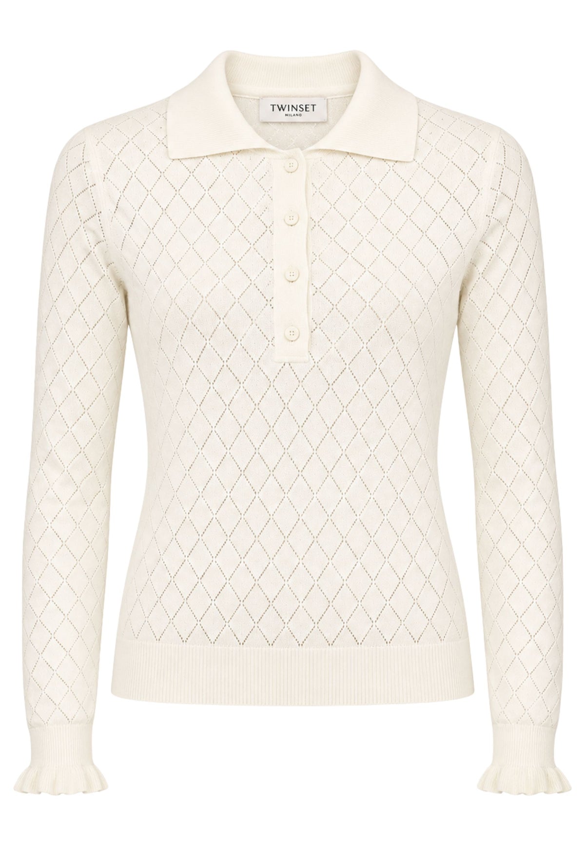 Twinset Actitude - Maglia a Polo con Volant 