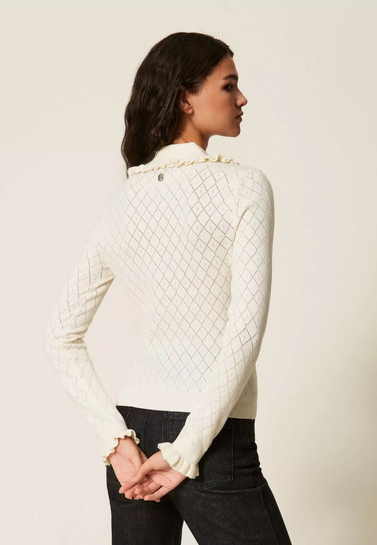 Twinset Actitude - Maglia a Polo con Volant 