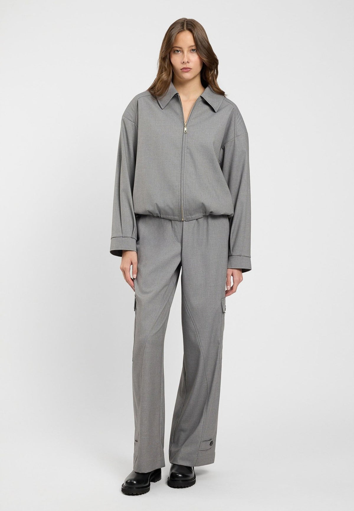 Twinset Pantaloni cargo wide leg 