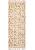TWINSET - Stola con logo e frange